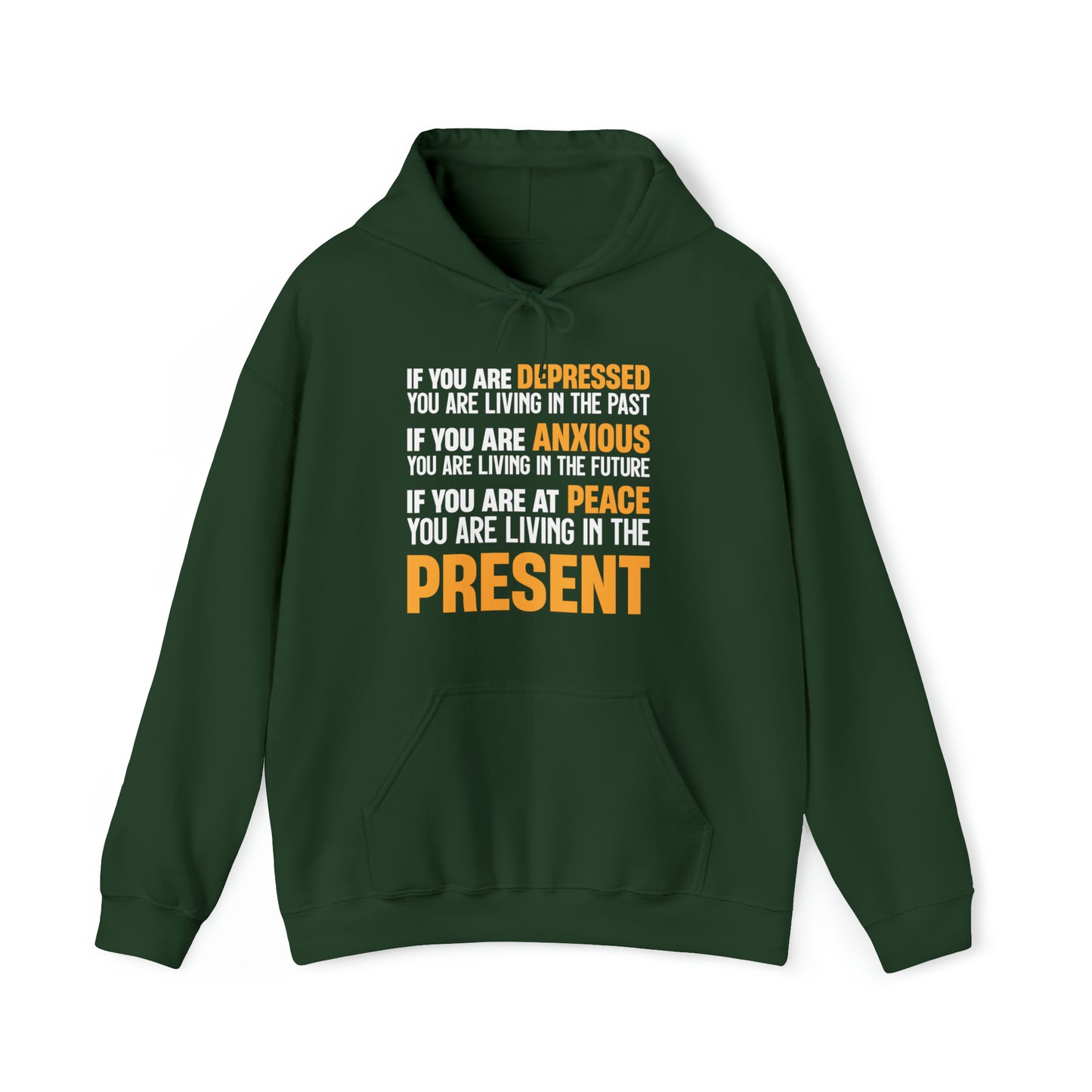 Exclusive  "Live in the Present" Inspirational Hoodie - Brand63