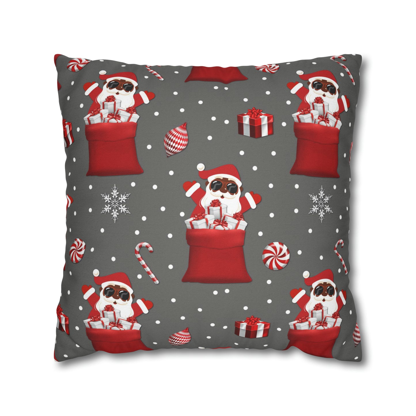 Exclusive Christmas Black Santa Pillow Cases