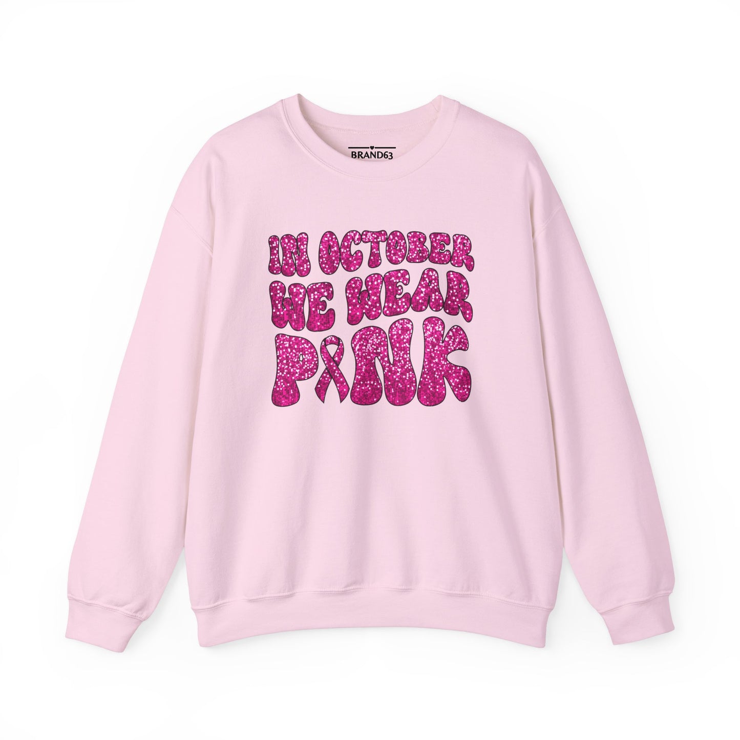 Breast Cancer Awareness Crewneck Sweatshirt | Wear Pink In October