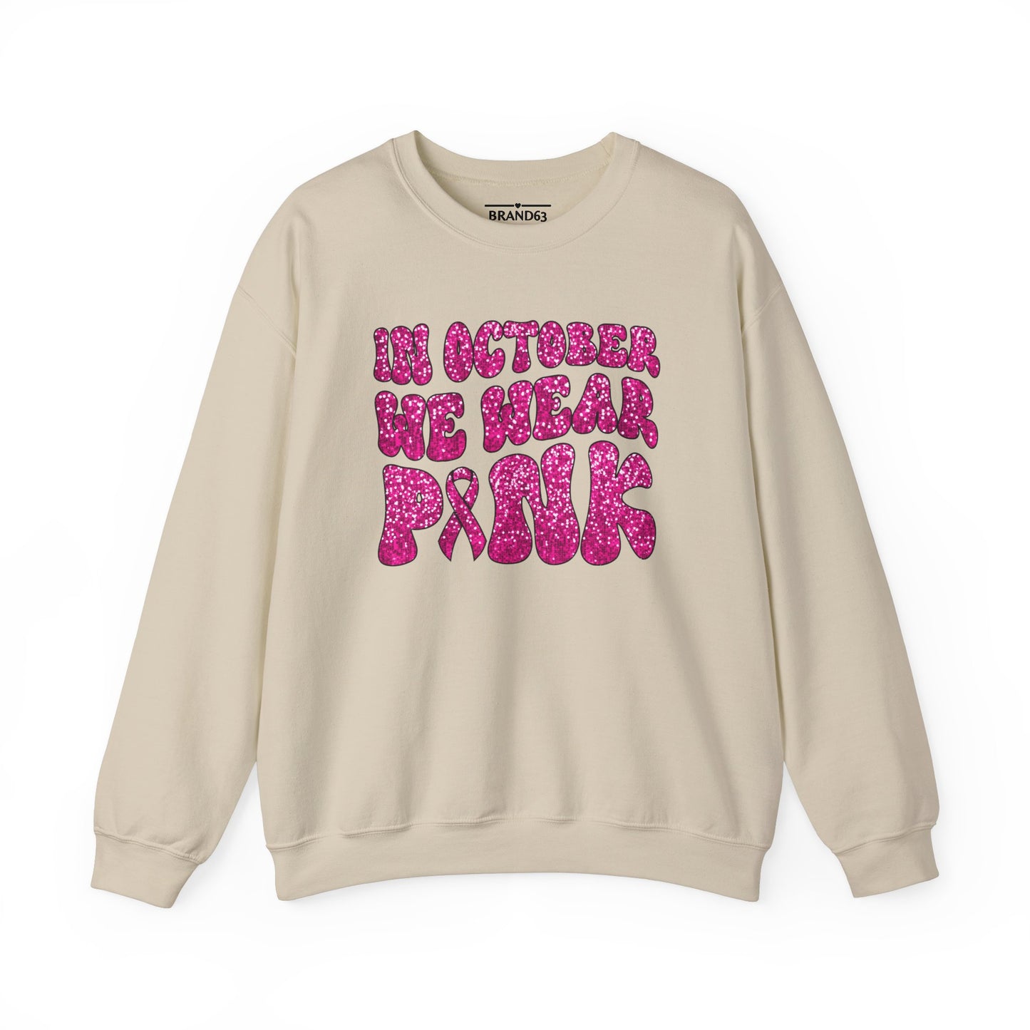 Breast Cancer Awareness Crewneck Sweatshirt | Wear Pink In October