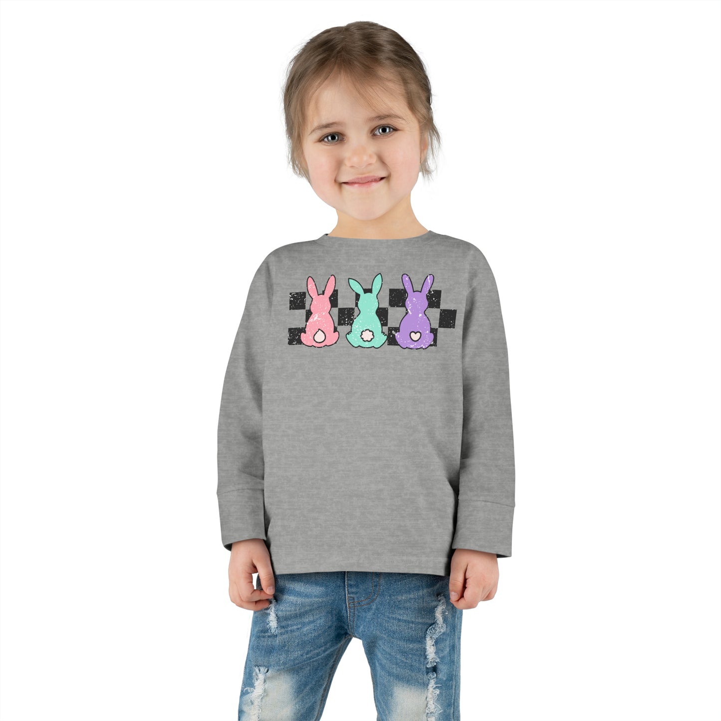 Shop our Toddler Easter Bunny Sweatshirt and shirt Sale. Comfortable Easter Egg Hunt Apparel.