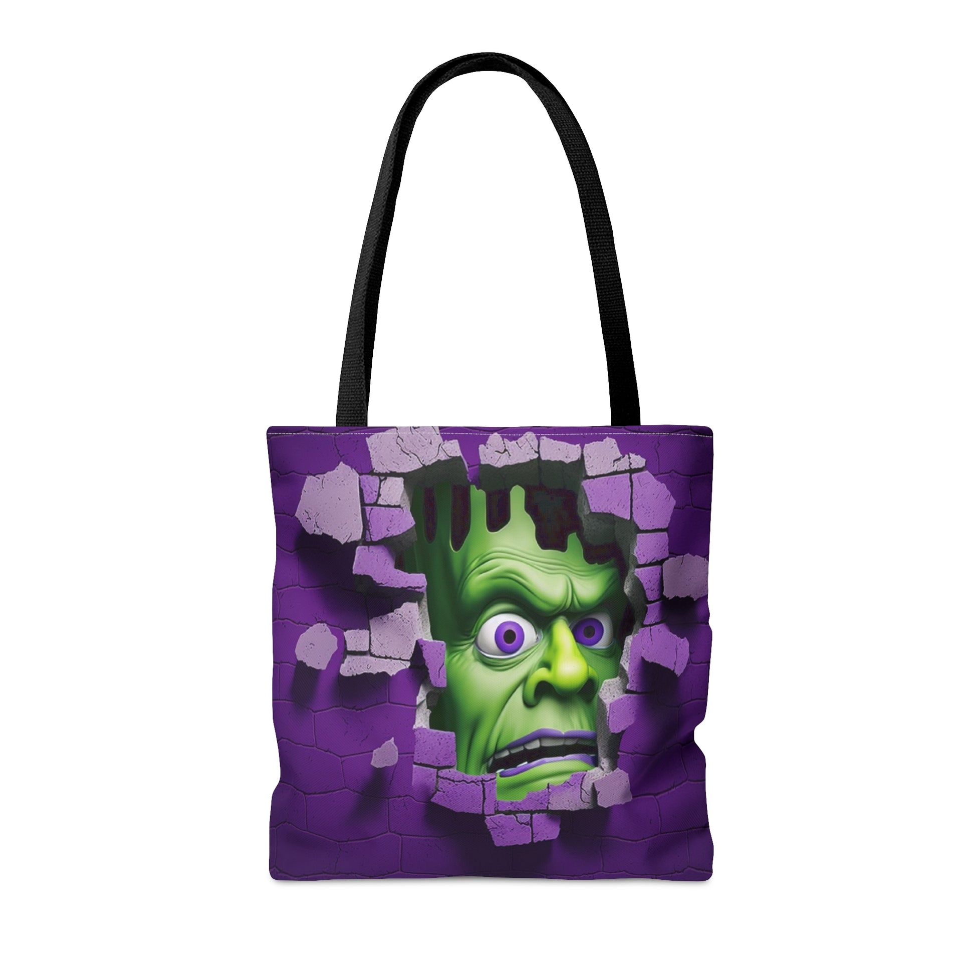 3D Hocus Pocus Spooky Season Halloween Tote Bag | 3D Frankenstein Design Purse | Trick or Treat Tote Bag