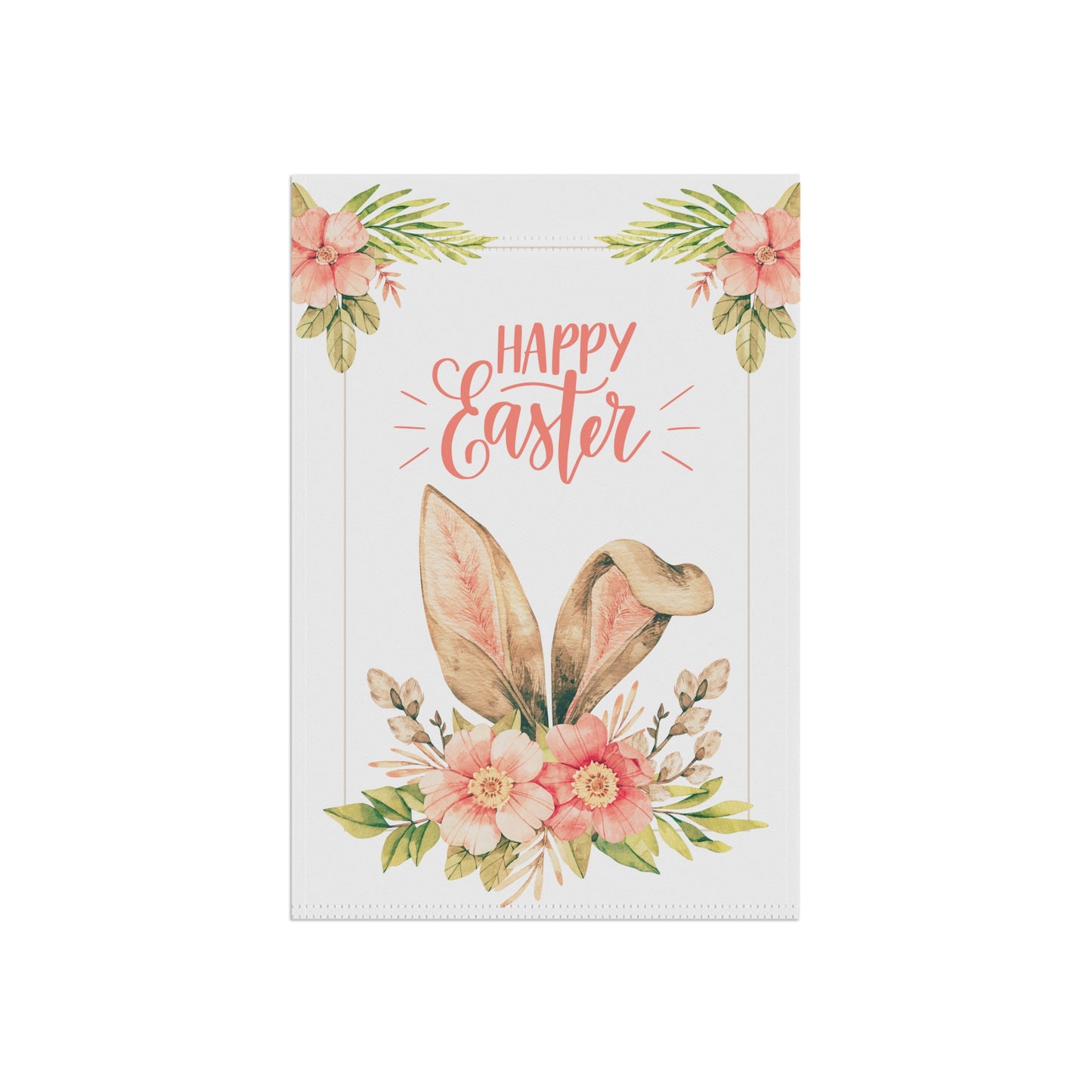 Easter Garden Banner - Happy Easter Floral Design