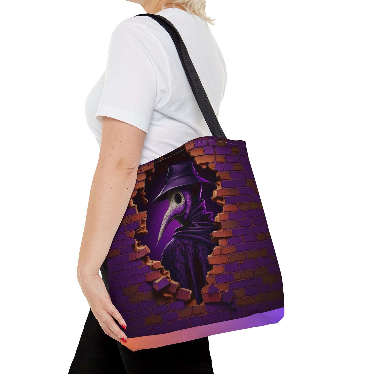 3D Hocus Pocus Spooky Season Halloween Tote Bag | 3D Scary Mask Design Purse | Trick or Treat Tote Bag