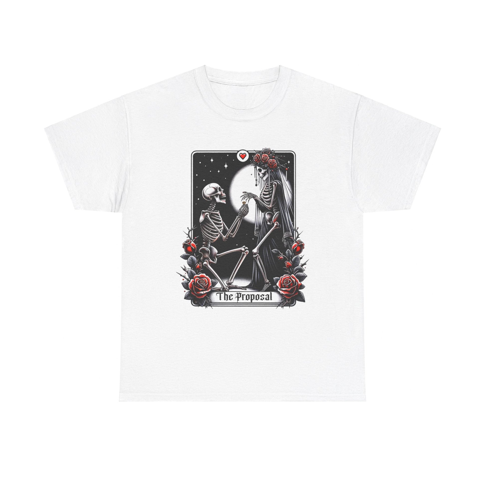 Gothic Halloween T-shirt. Skeleton