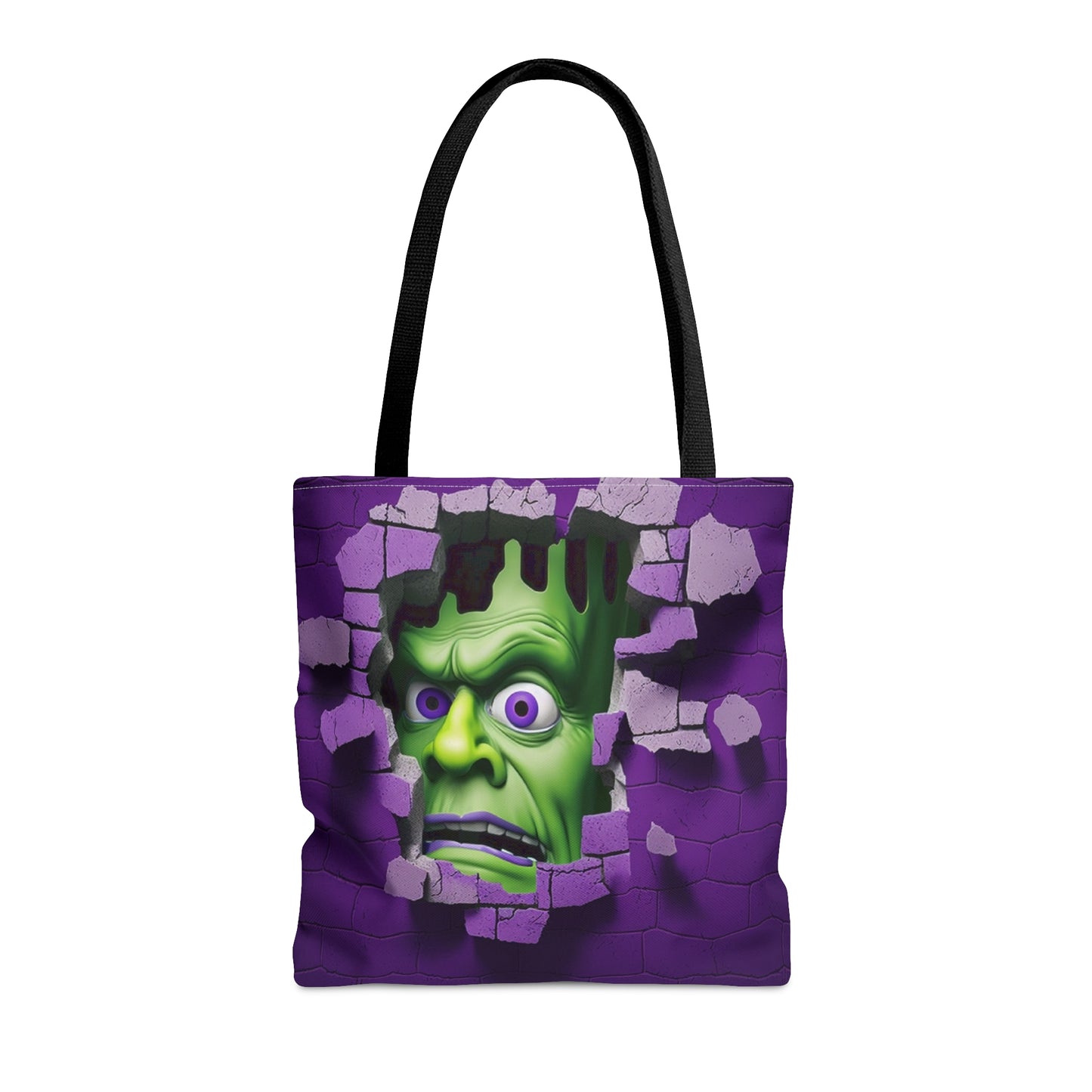 3D Hocus Pocus Spooky Season Halloween Tote Bag | 3D Frankenstein Design Purse | Trick or Treat Tote Bag