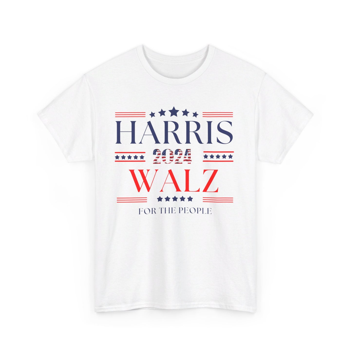 Harris Walz 2024 Political Campaign Shirt Red White Blue