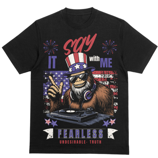 Elevate Your Wardrobe with Bold Expression Fearless Uncle Sam Graphic Tee. Find your own Exclusive Patriotic T-shirt.  Gorilla Art