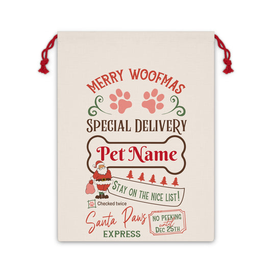 Personalized Santa Sack For Dogs.