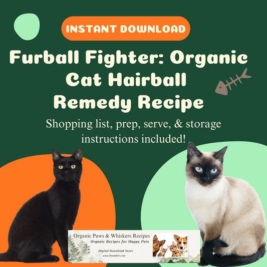 Organic Pet Recipes, Organic Recipes for Happy Pets. Digital downloads. Instant Download for pets. Pet Printables. Healthy Pets