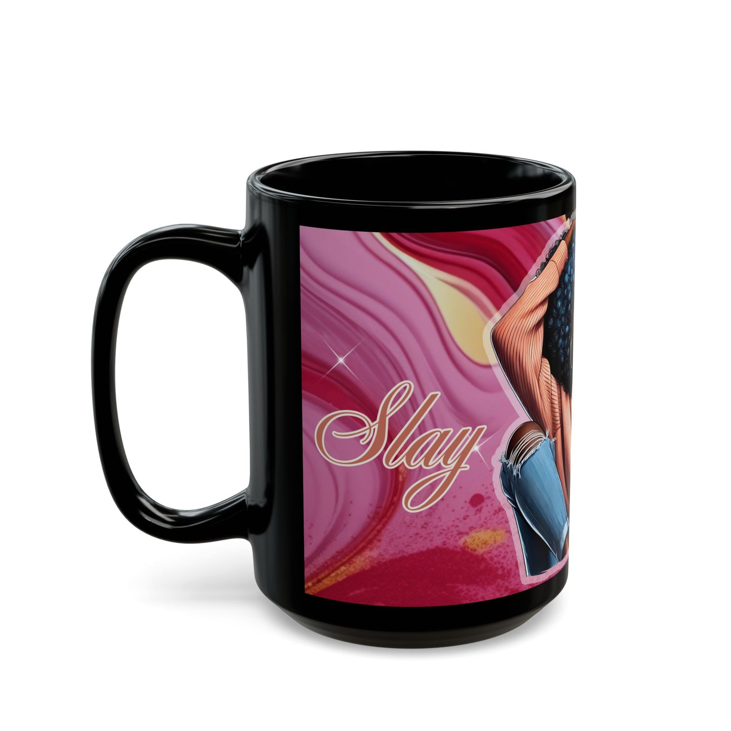 Afro Chic Mug, Slay Urban Self-Love Coffee Cup