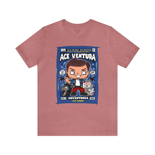 Ace Ventura Retro Comic Book-Pop Art Graphic T-shirt