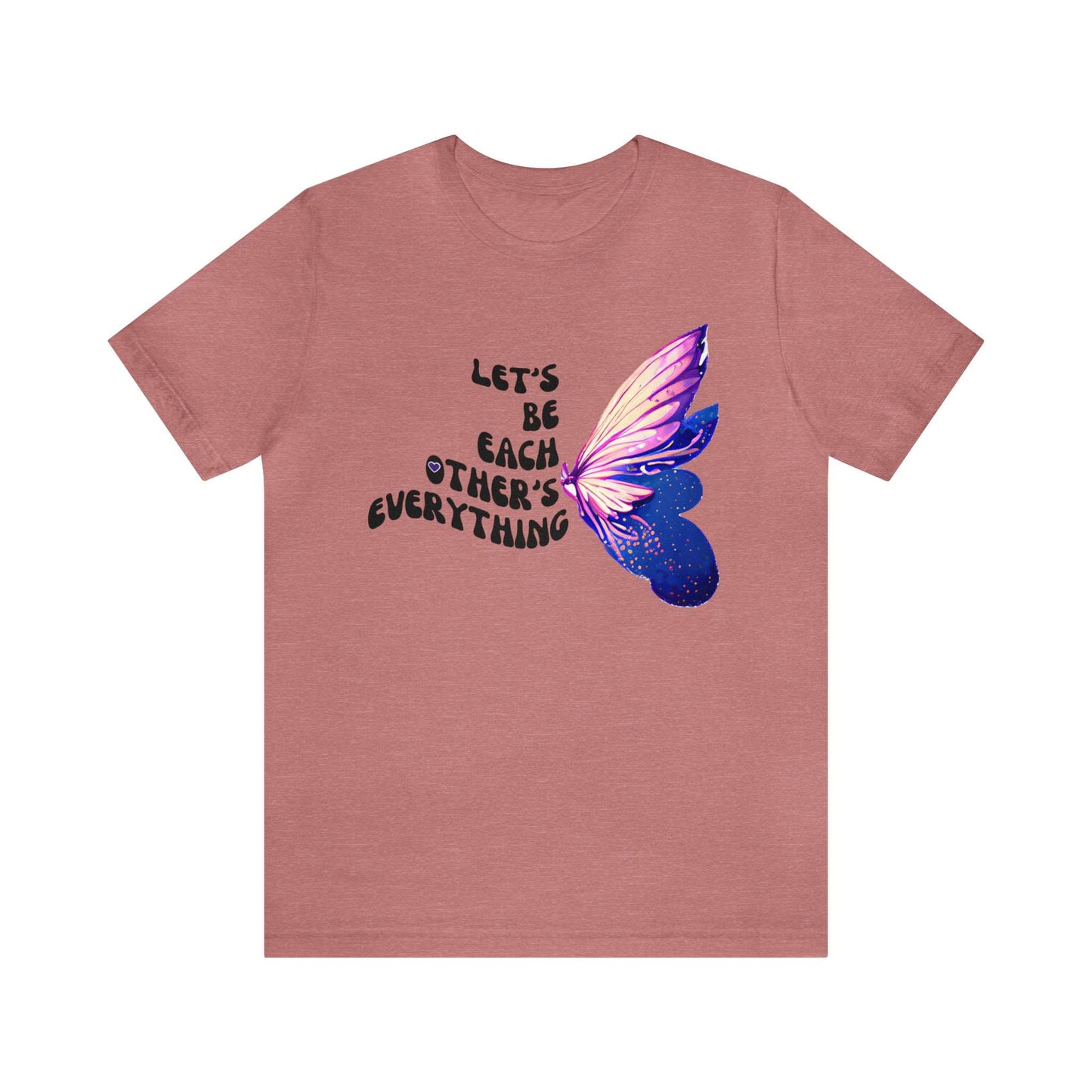 Beautiful Together Butterfly! -  Jersey T-Shirt | Front and Back Printed Tee - Brand63