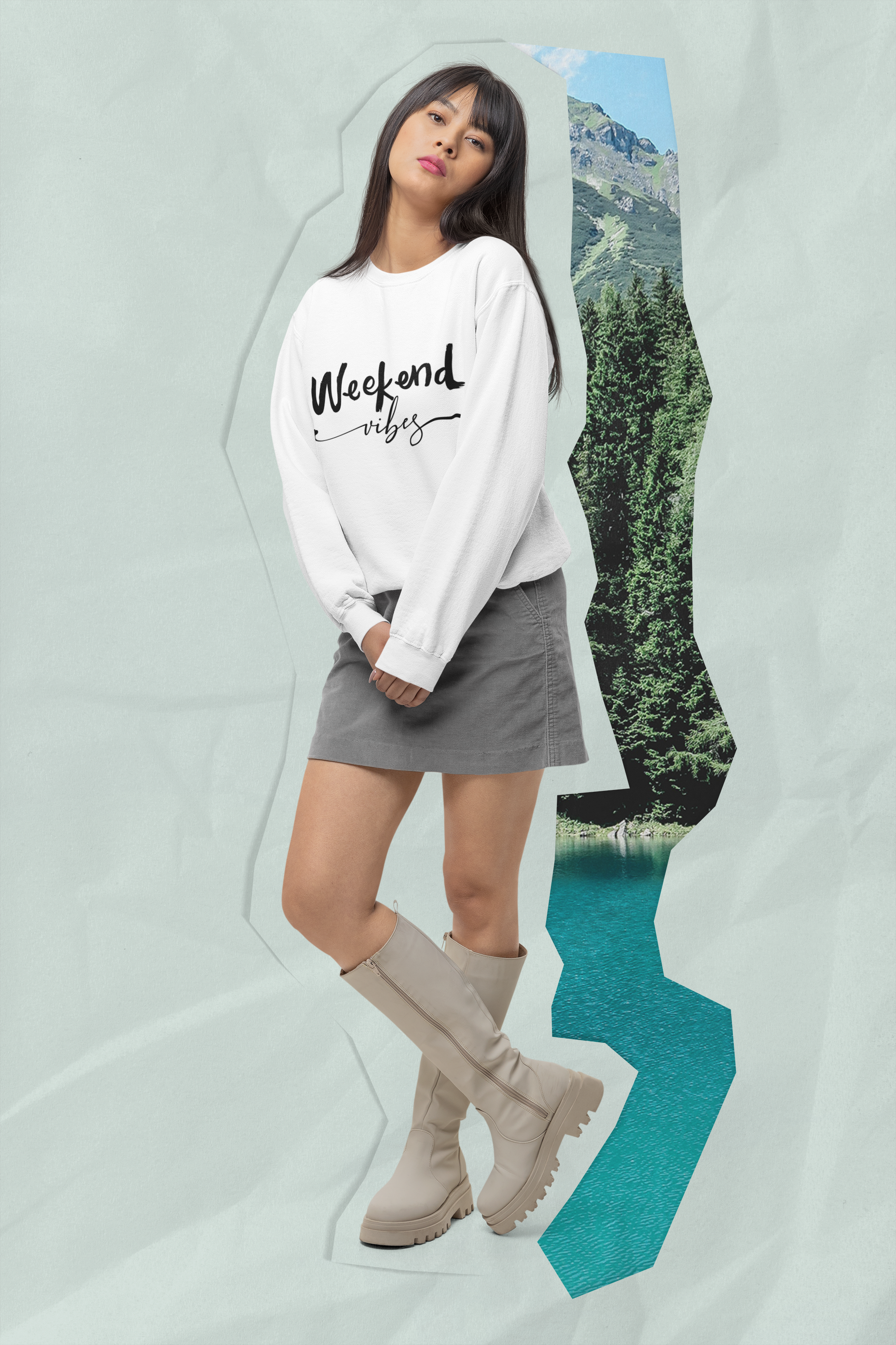 Stay Toasty with 'Weekend Vibes' Crewneck - Comfort Meets Cool! Clothing Sale. Start Your Weekend while saving money. Get the Weekend Vibes Graphic Design Sweatshirt while it's on SALE. Weekend Vibes Sweatshirt, Cozy Crewneck, Casual Style, Double-Needle Stitching, Ribbed Knit Collar, No Itch Seams, Cotton Blend, Graphic Sweatshirt.  Enjoy Life Save Money. Better than Amazon.com. Better Than Walmart.com. Better Thank Target.com. Etsy Find. Shop Small Business, Women Owned Business.  Sales Near Me.