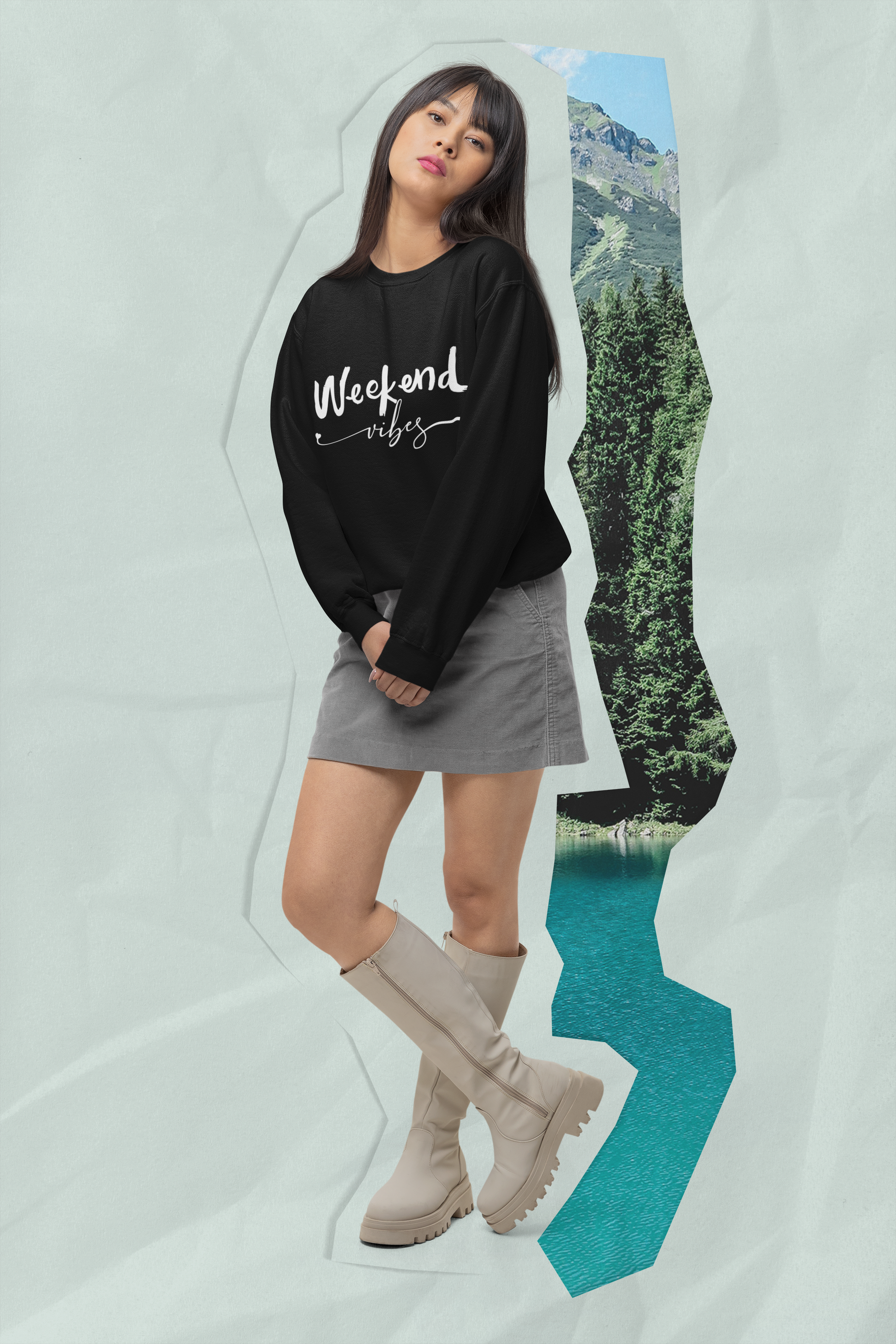 Stay Toasty with 'Weekend Vibes' Crewneck - Comfort Meets Cool! Clothing Sale. Start Your Weekend while saving money. Get the Weekend Vibes Graphic Design Sweatshirt while it's on SALE. Weekend Vibes Sweatshirt, Cozy Crewneck, Casual Style, Double-Needle Stitching, Ribbed Knit Collar, No Itch Seams, Cotton Blend, Graphic Sweatshirt.  Enjoy Life Save Money. Better than Amazon.com. Better Than Walmart.com. Better Thank Target.com. Etsy Find. Shop Small Business, Women Owned Business.  Sales Near Me.