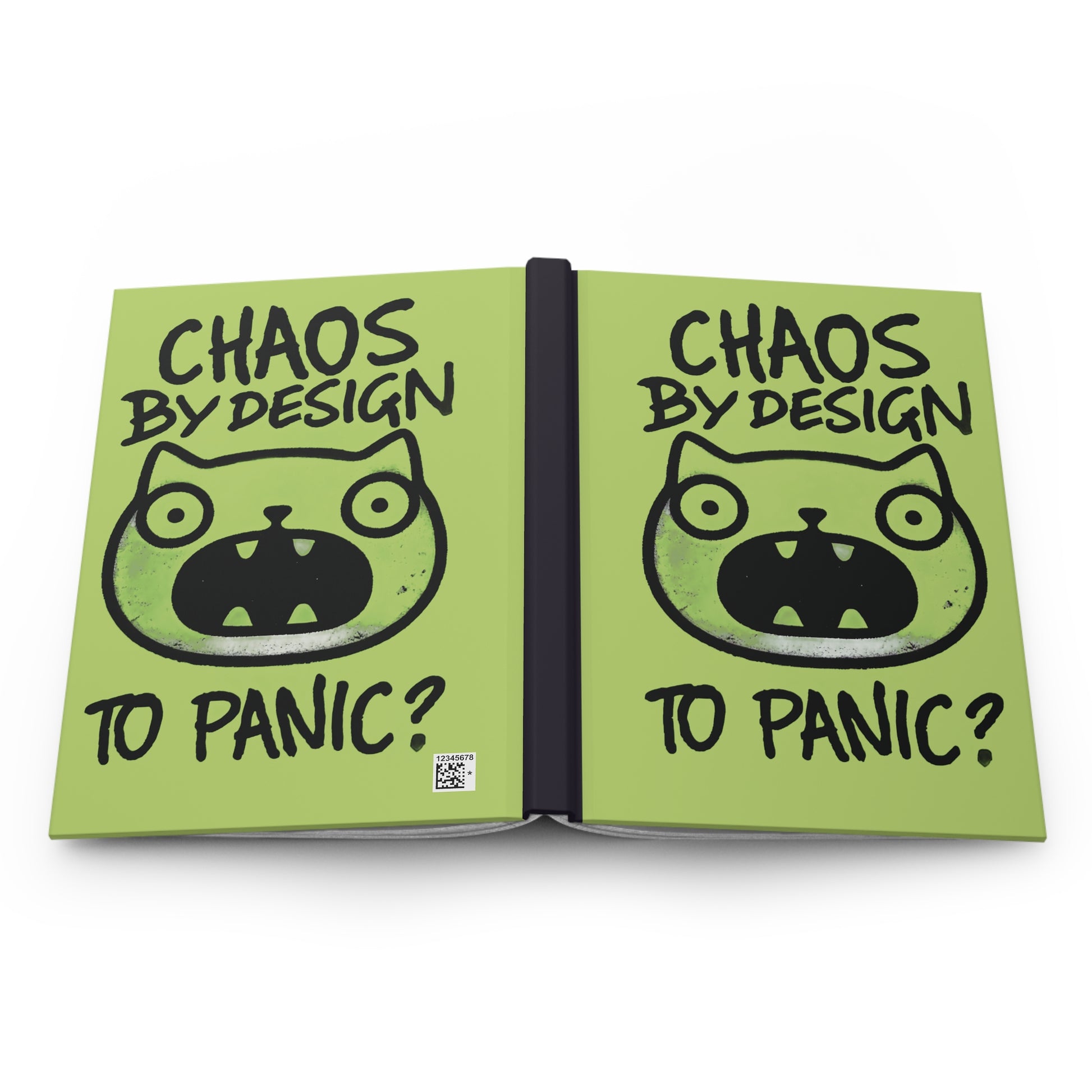 Humorous Hardcover Notebook/Journal - "Chaos by Design"