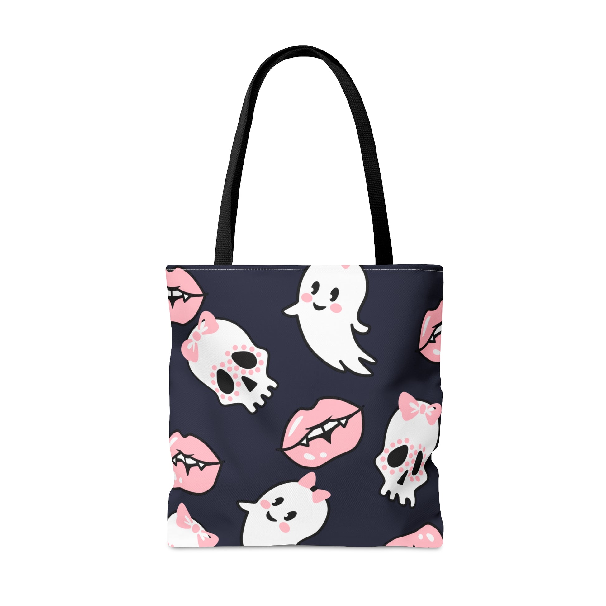  Halloween Tote Bag, Spooky Season Accessories, Cute Ghost Design, Halloween Skulls in Bows, Vampire Fangs Bag, Hocus Pocus Tote, Halloween Gifts, Trick or Treat Bag, Unique Halloween Bag, Spooky Cute Bag, Halloween costume, Adult Halloween, Free Shipping