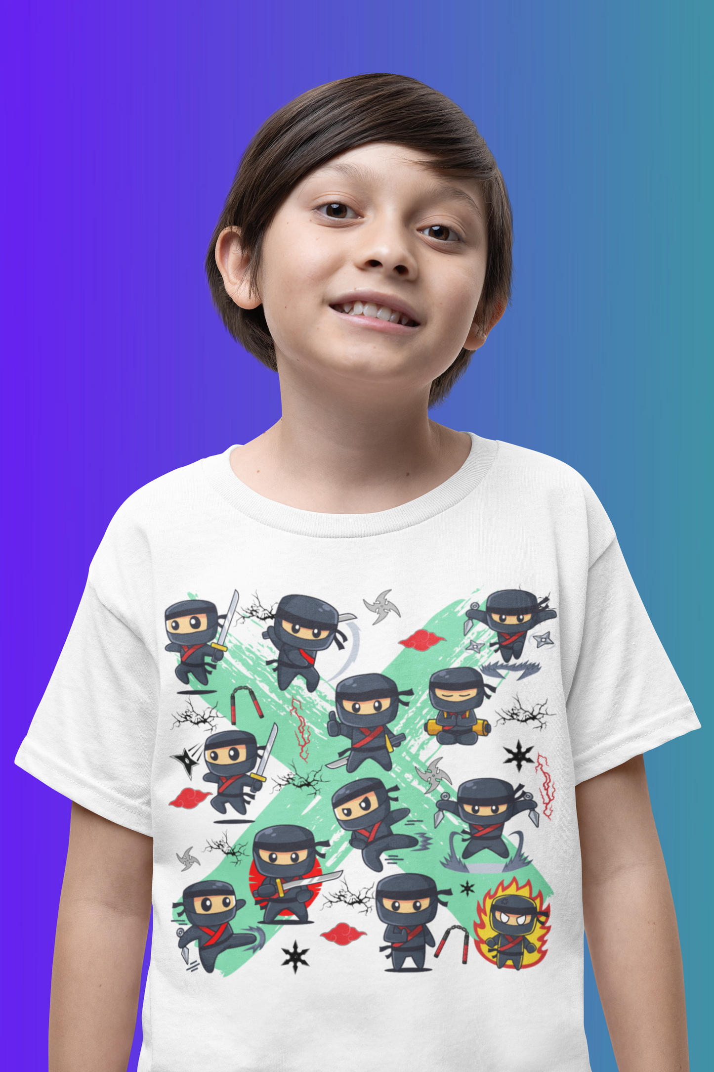 Ninja Warriors Kids Cotton T-Shirt