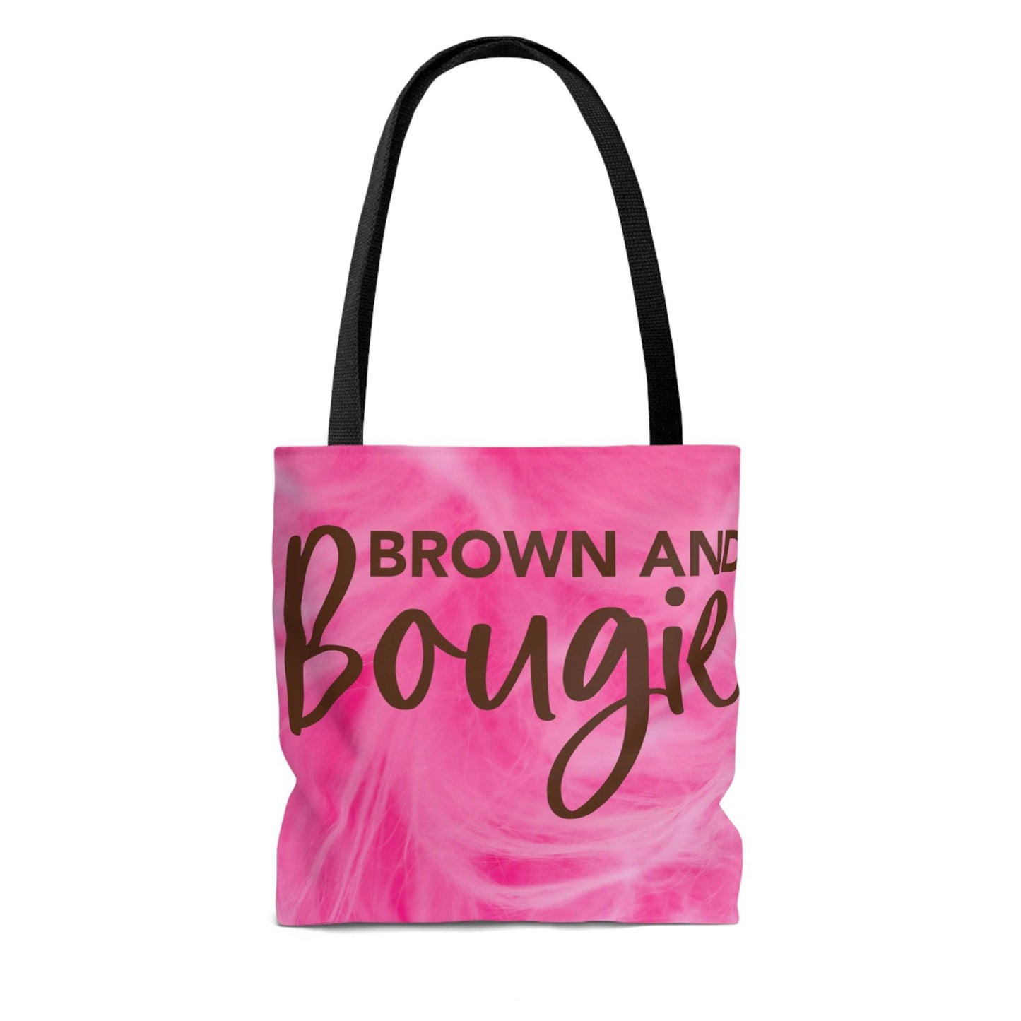 Brown & Bougie Black Pride Tote Bag | Purse (Pink Feathers) - Brand63