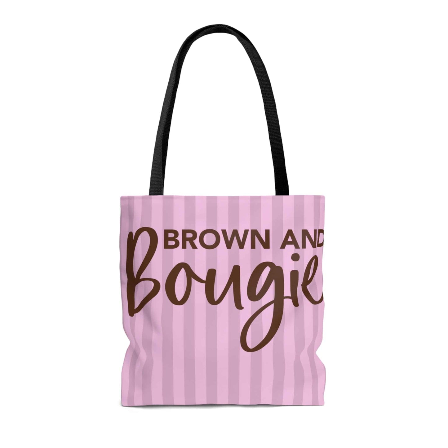 Brown & Bougie Black Pride Tote Bag | Purse (Striped) - Brand63