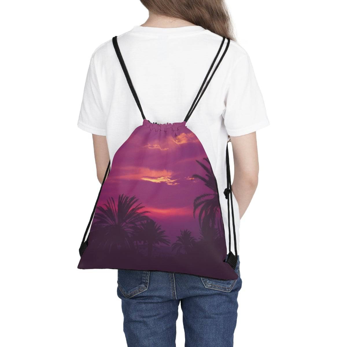 Cool Pic Drawstring Bag, Spacious Bag, Practical Backpack, Soft Sturdy Drawstring Backpack, Fun Gift for Birthday Holidays or Back To School - Brand63