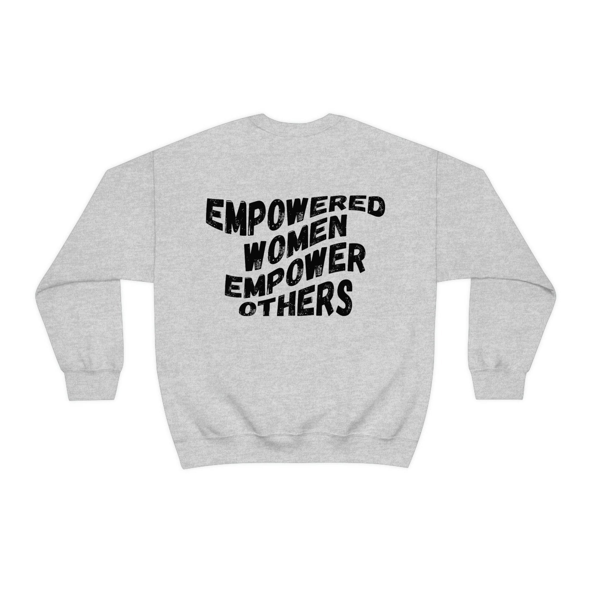 "Manifesting Blessings" Sweatshirt - Empowerment for Women's History Month | Front & Back Designs - Brand63