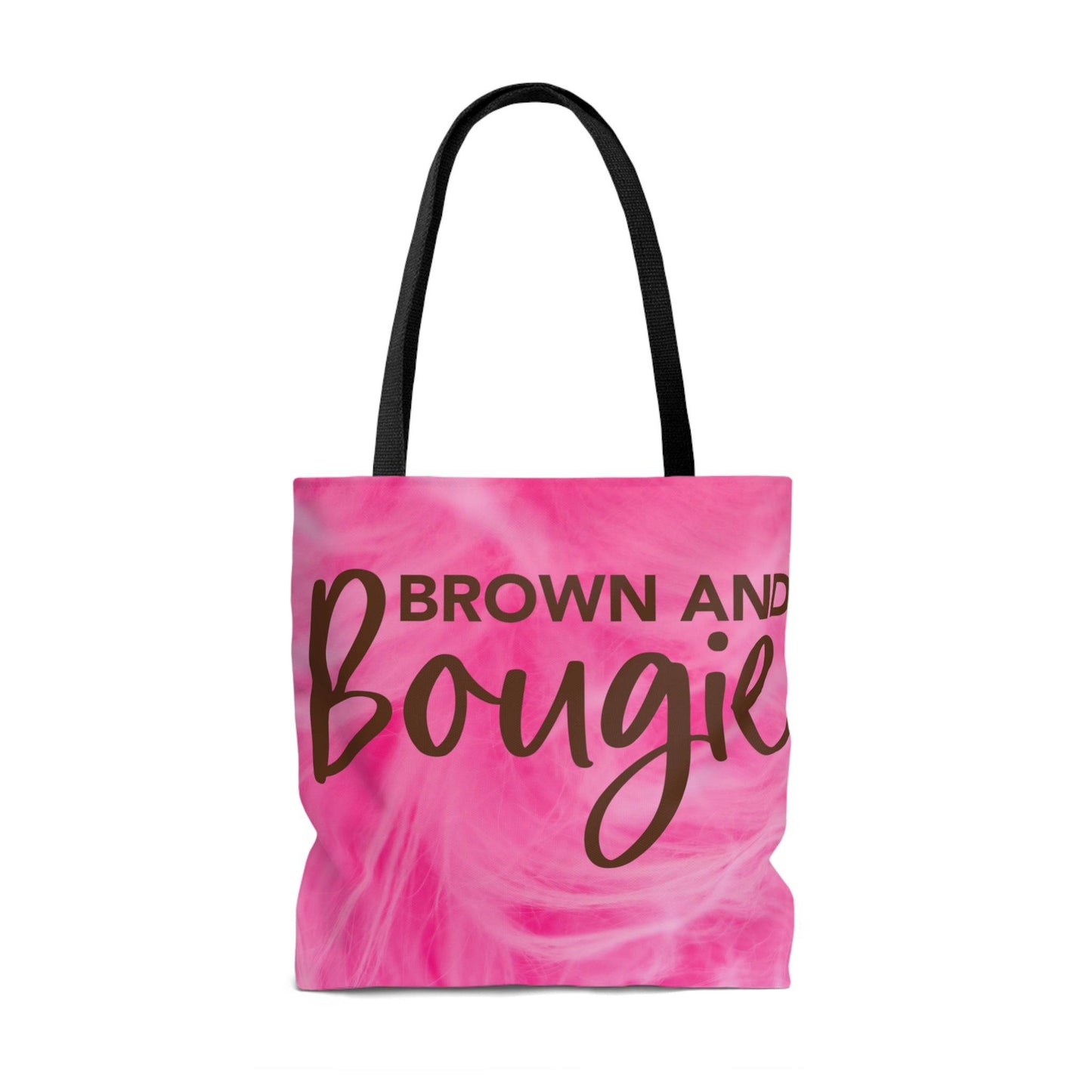 Brown & Bougie Black Pride Tote Bag | Purse (Pink Feathers) - Brand63