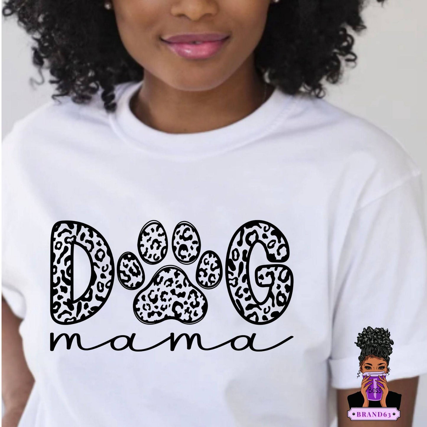 Show off your love for your furry friend with our 'Dog Mama' t-shirt - Brand63