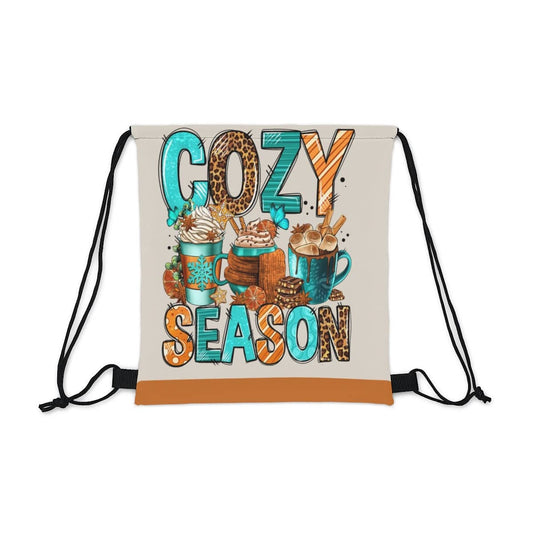 Cozy Season Coffee Drawstring Bag, Spacious Bag, Practical Backpack, Soft Sturdy Drawstring Backpack, Fun Gift for Birthday Holidays o - Brand63