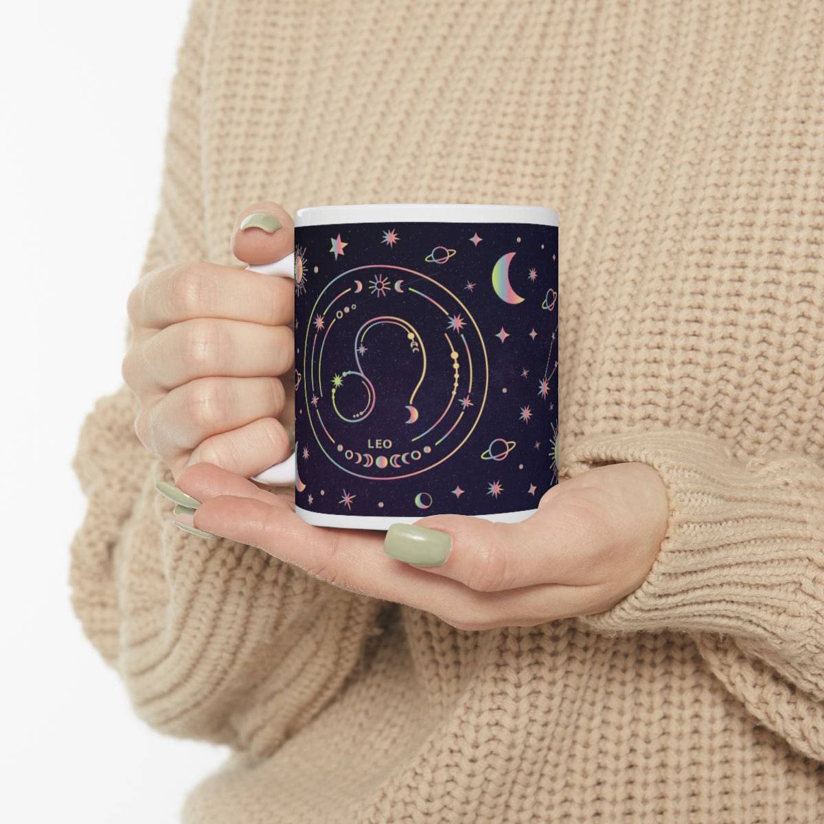 Leo Zodiac Mug, Zodiac Coffee Mug Leo Mug, Witchy Leo Mug, Leo Birthday Gift, Leo Zodiac Mug - Brand63