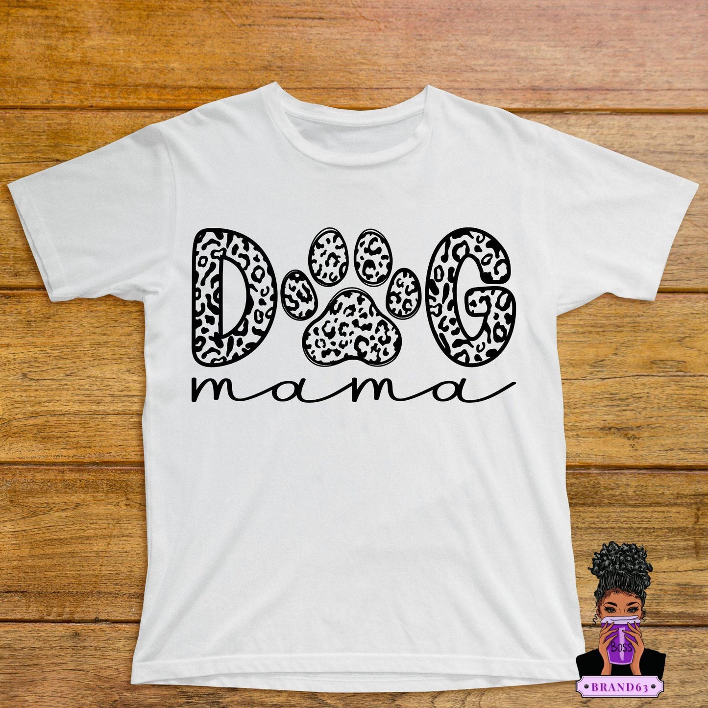 Show off your love for your furry friend with our 'Dog Mama' t-shirt - Brand63