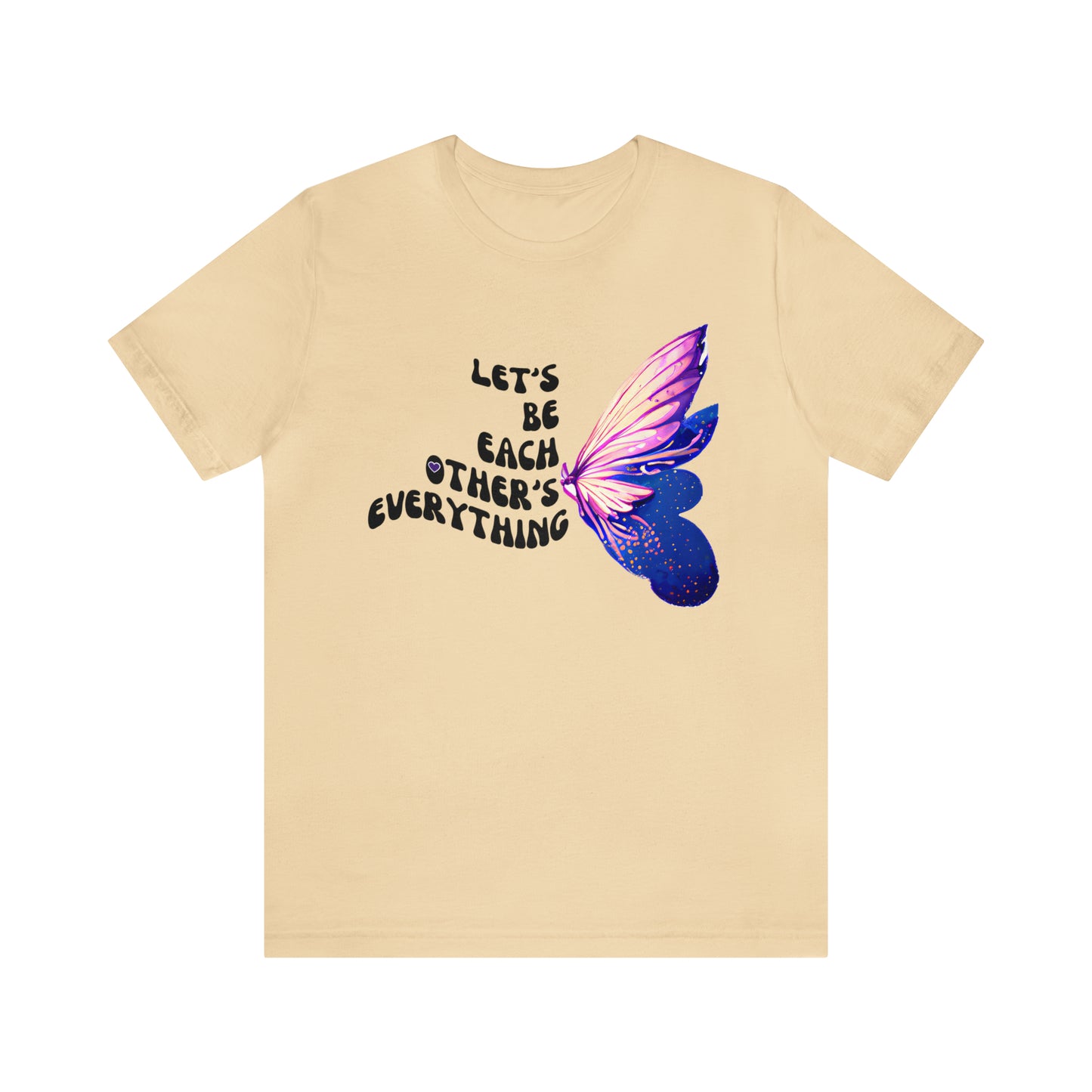 Beautiful Together Butterfly! -  Jersey T-Shirt | Front and Back Printed Tee - Brand63