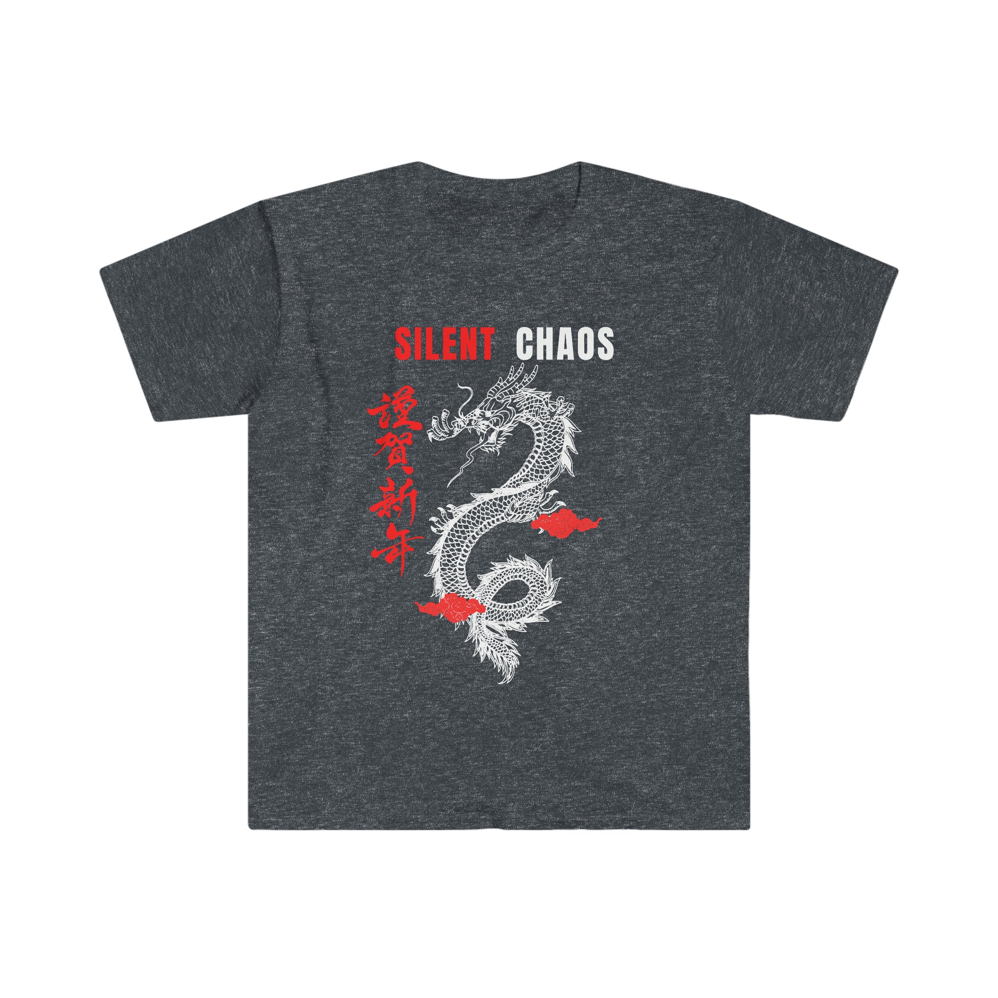 Japanese Dragon Silent- Chaos Tee  With Front & Back Design - Brand63