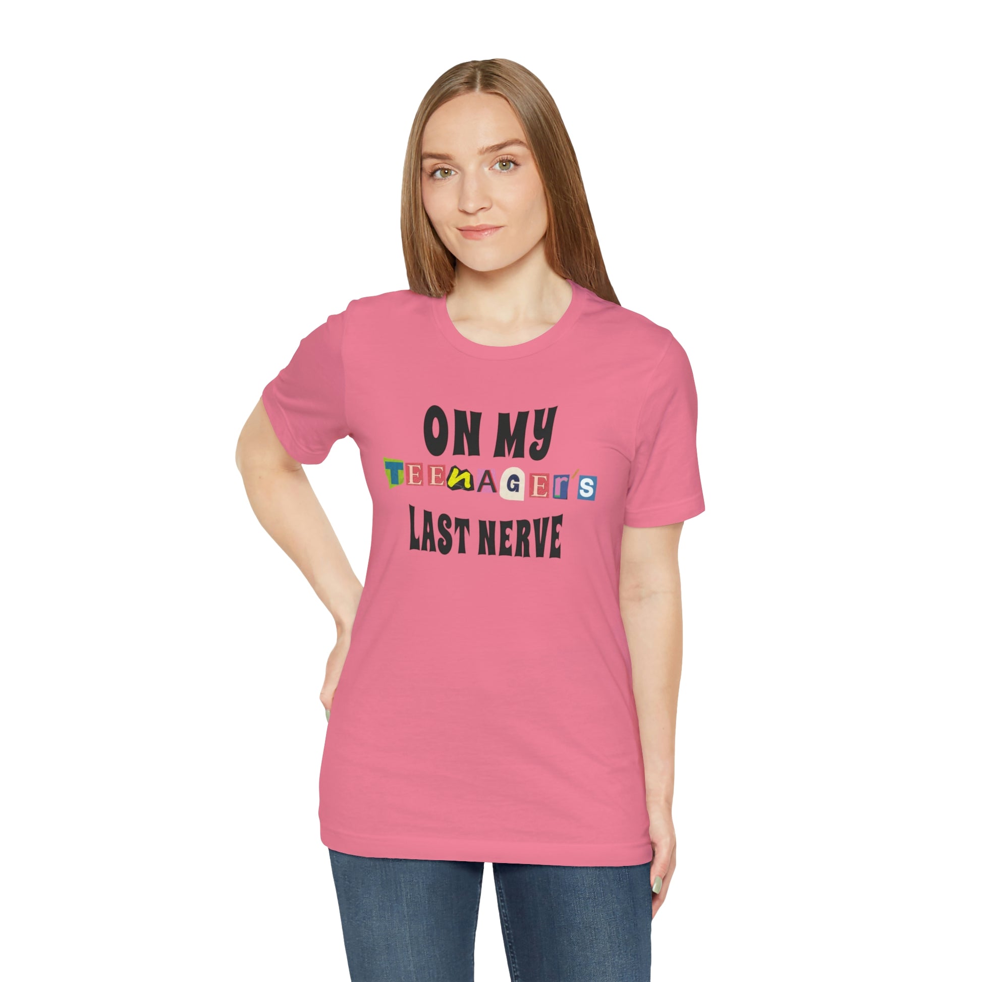 ON MY TEENAGER'S LAST NERVE - Funny Jersey Tee for Parents - Brand63