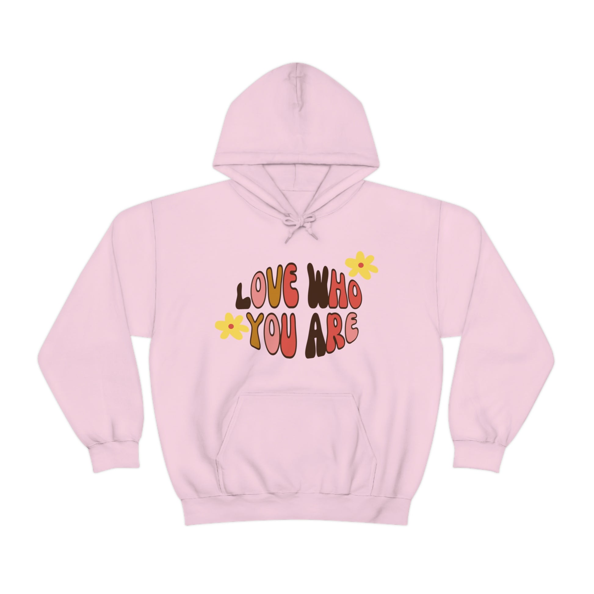 Add a little positive affirmation to your day with our Exclusive "love Who You Are" warm heavy blend hoodie, Brand63.com, Custom Ink, Custom Apparel, Custom Hoodies, Sale Price, Hoodie Sale