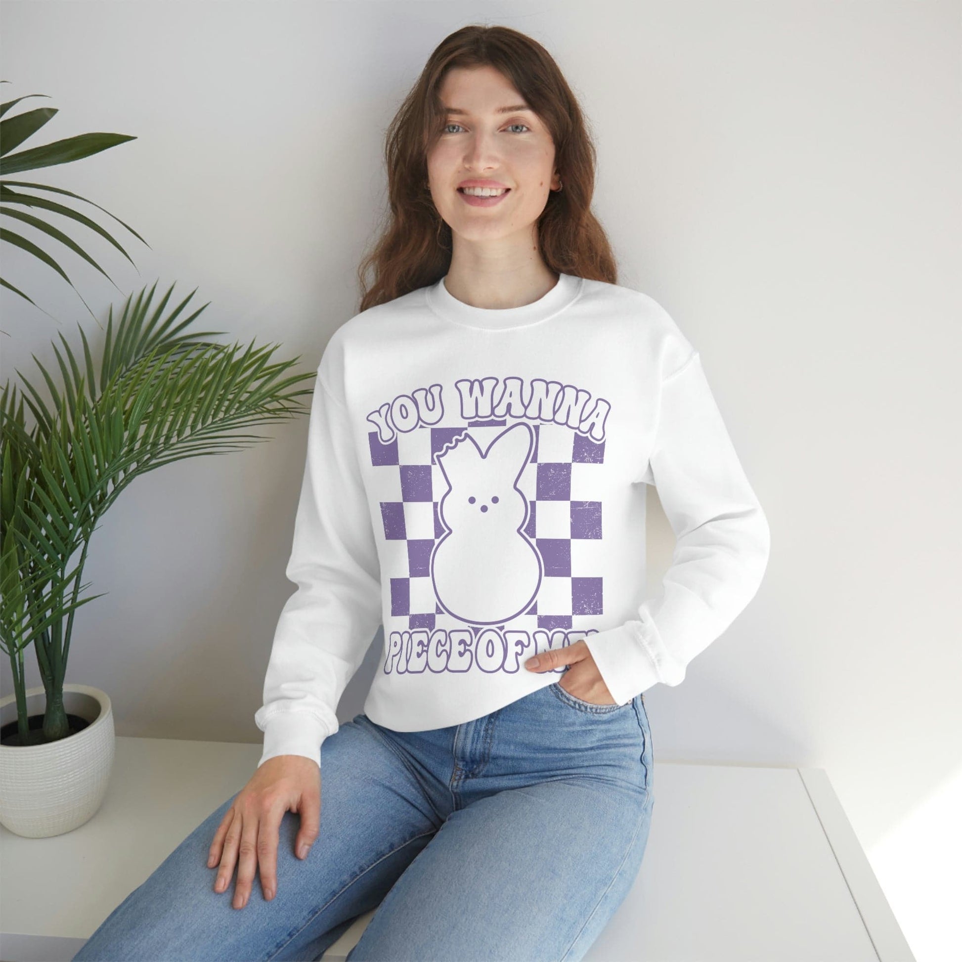 Easter Peeps, Adult Sweatshirt (PURPLE PEEPS) - Brand63