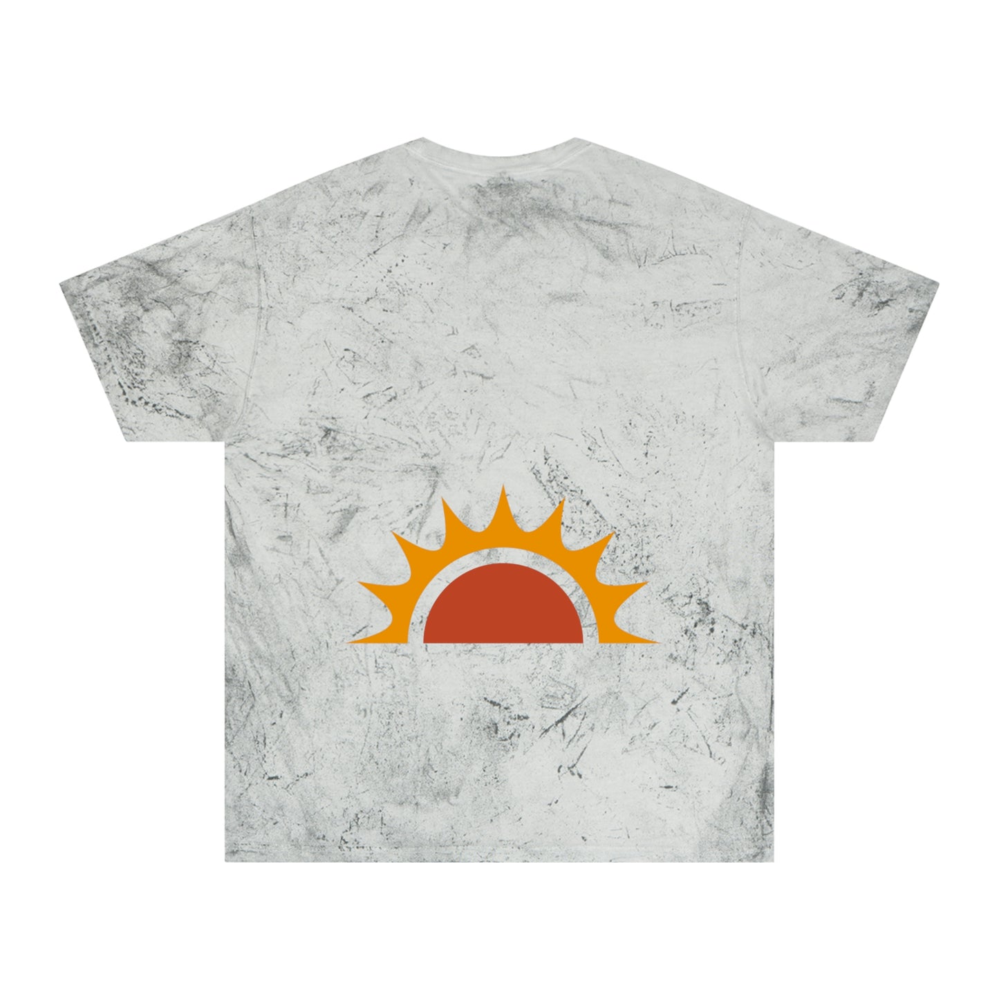 Brand63's Exclusive "Be The Sunshine" Comfort Colors T-shirt has a unique color blast pattern on every shirt. Made 100% with incredibly soft, ring-spun cotton, each tee is soft-washed and garment-dyed. Its relaxed fit makes it the perfect daily choice for any casual occasion. Perfect Summer T-shirt. 