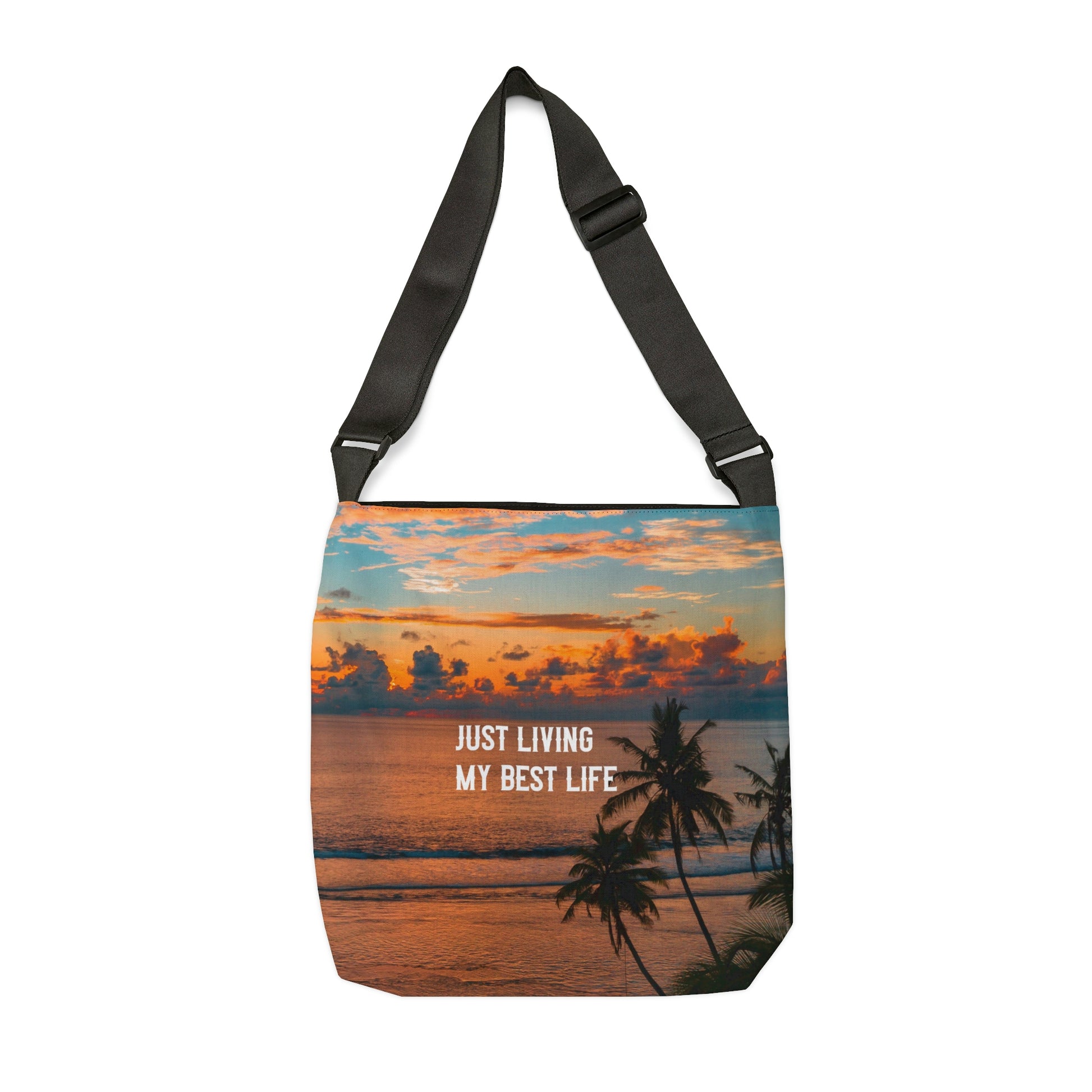 Living My Best Life Tote | Messenger Bag, Cross Body Bag, Beach Tote, Pool Tote, Brand63, Summer Sale, Free Shipping