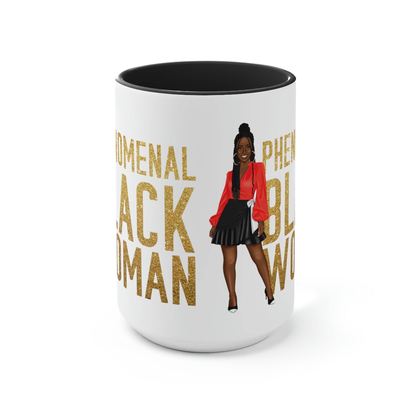 Celebrate Black History Month Mug , Black Pride and Daily Affirmations 15oz  Ceramic Coffee Mug  | Coffee Lovers | Tea Lover | Coffee Bar Decor - Brand63