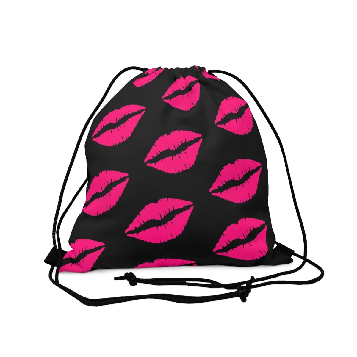 Lips On Me Drawstring Bag, Spacious Bag, Practical Backpack, Soft Sturdy Drawstring Backpack, Fun Gift for Birthday Holidays or Back T - Brand63