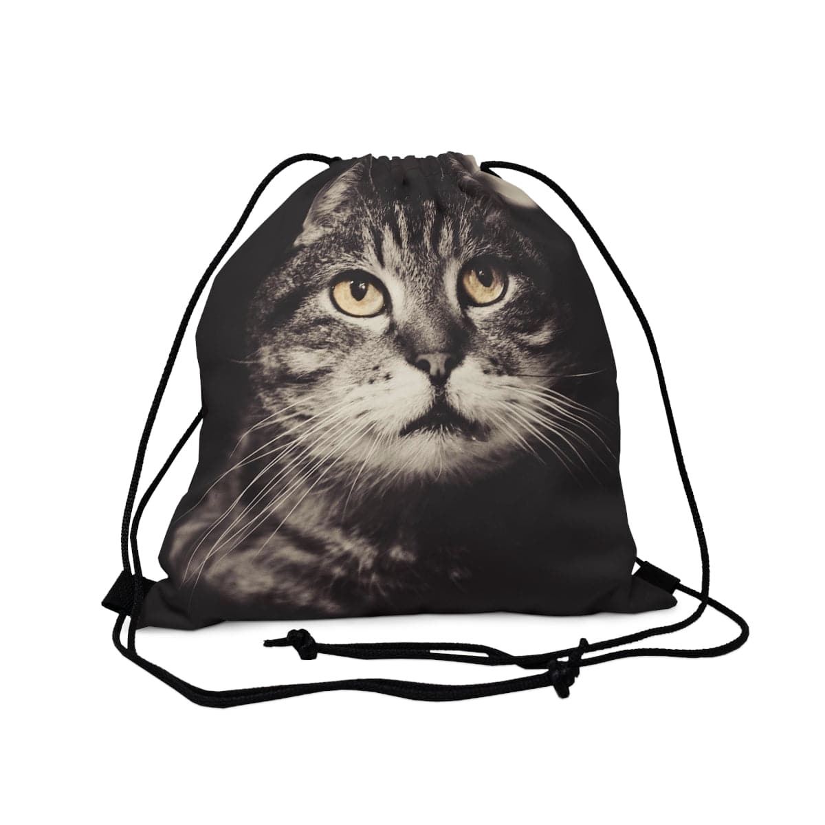 Dreamy Cat Drawstring Bag, Spacious Bag, Practical Backpack, Soft Sturdy Drawstring Backpack, Fun Gift for Birthday Holidays or Back T - Brand63