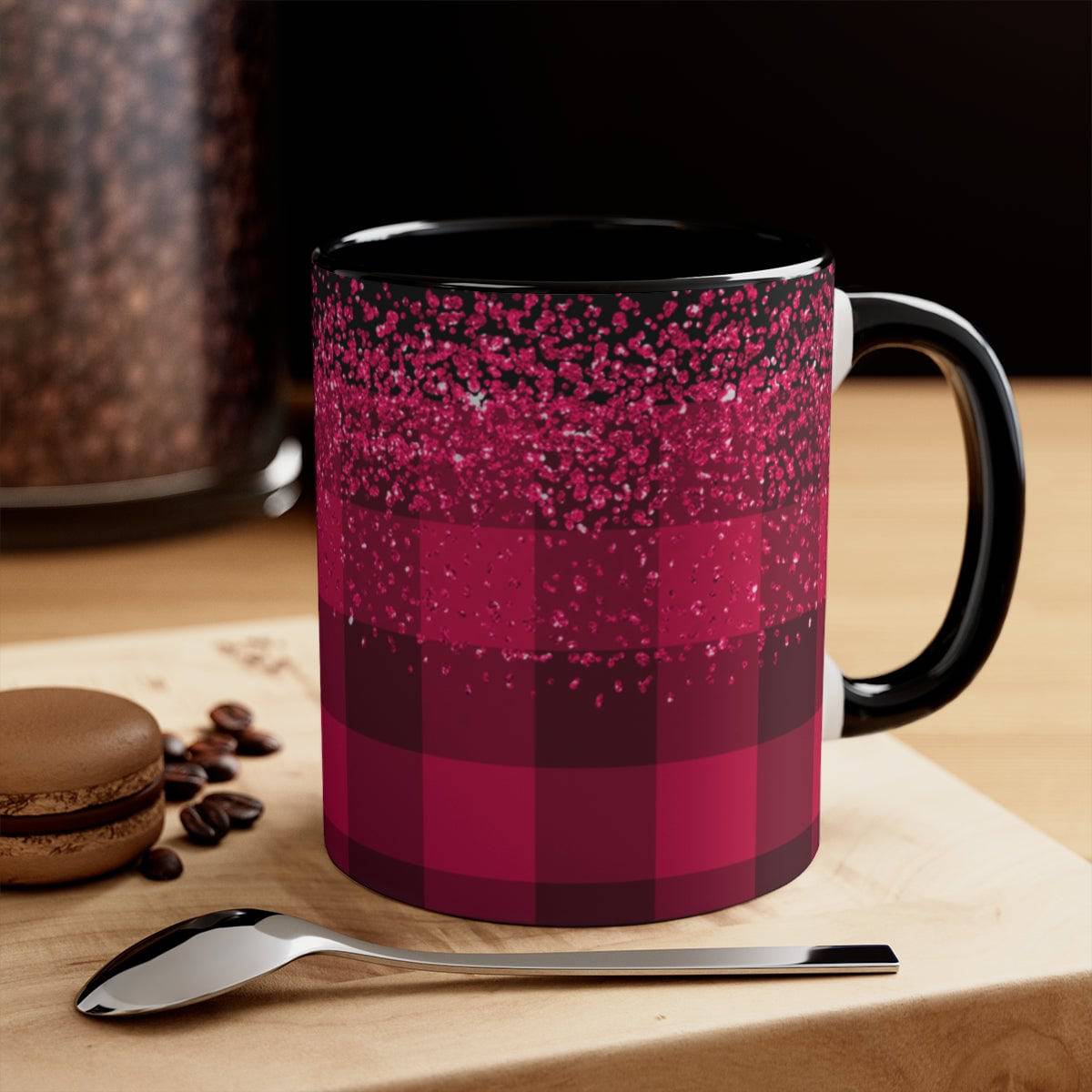 Valentine's Day Mug Plaid, coffee, coffee lover, drinking cup,  Gift, Birthday Gift - Brand63