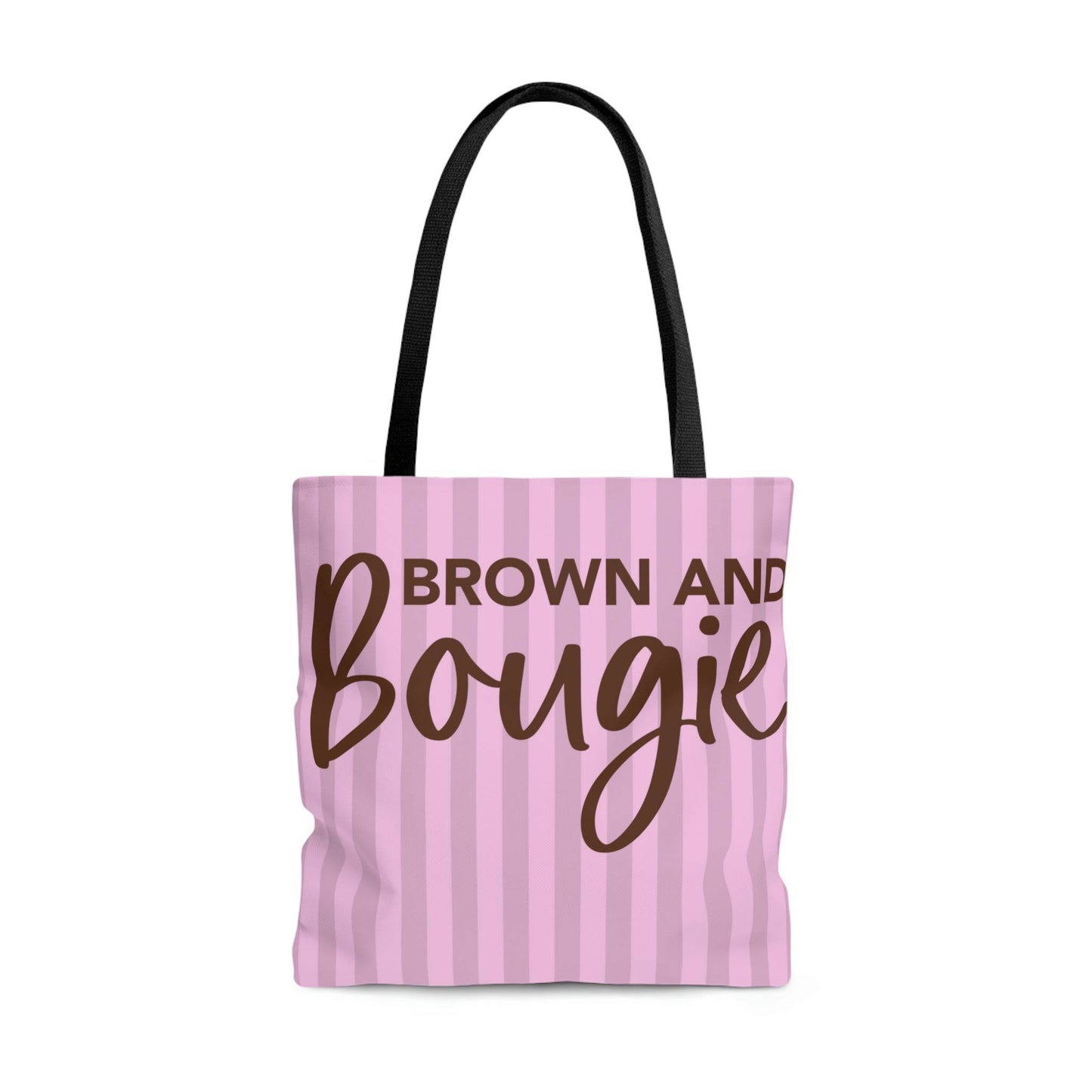 Brown & Bougie Black Pride Tote Bag | Purse (Striped) - Brand63