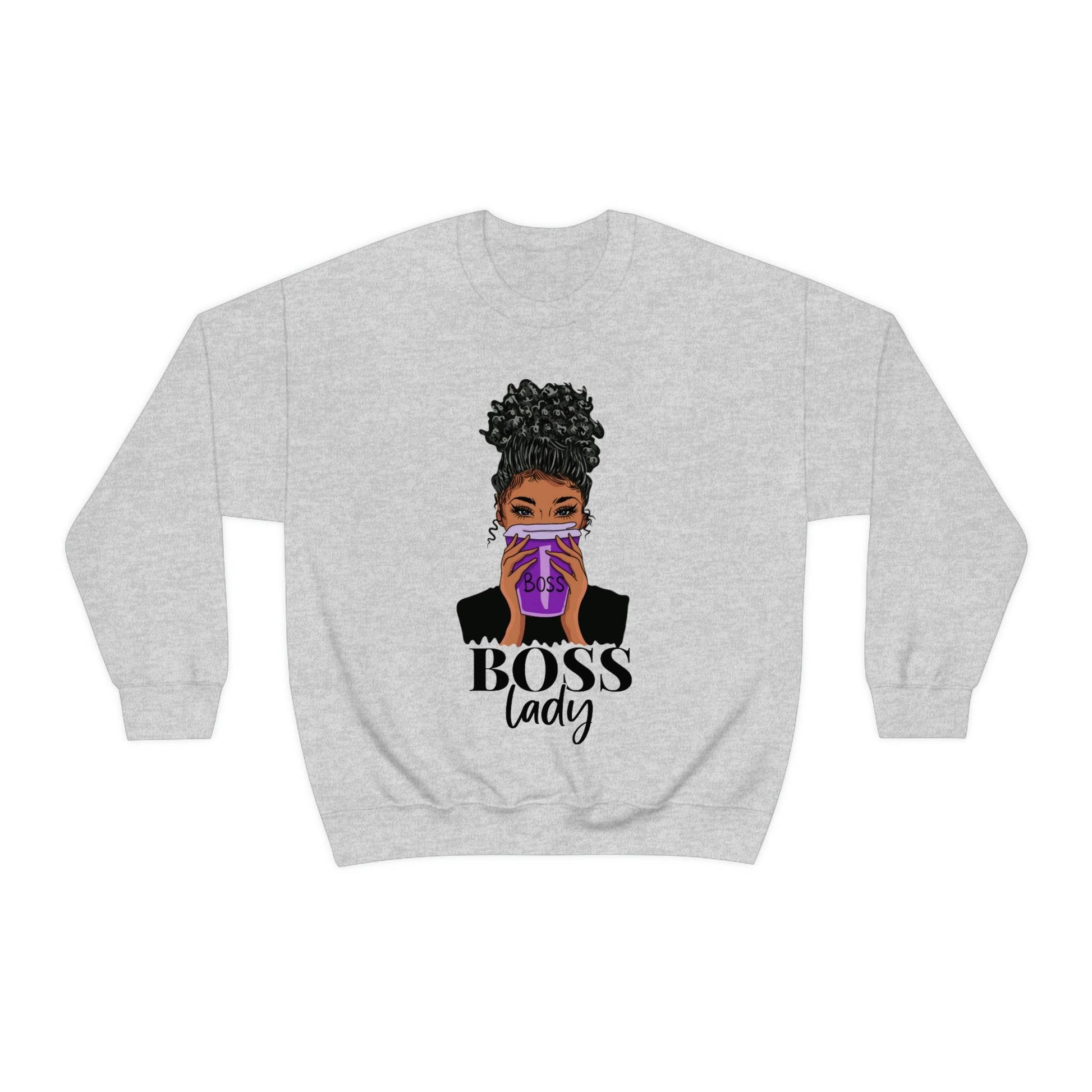 Bold and Empowering Boss Lady Sweatshirts for Black Women - Brand63