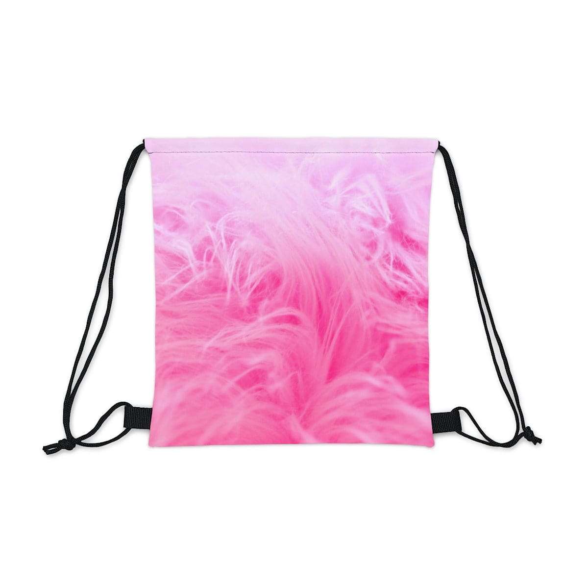 Pinky Feathers Drawstring Bag, Spacious Bag, Practical Backpack, Soft Sturdy Drawstring Backpack, Fun Gift for Birthday Holidays or Back T - Brand63