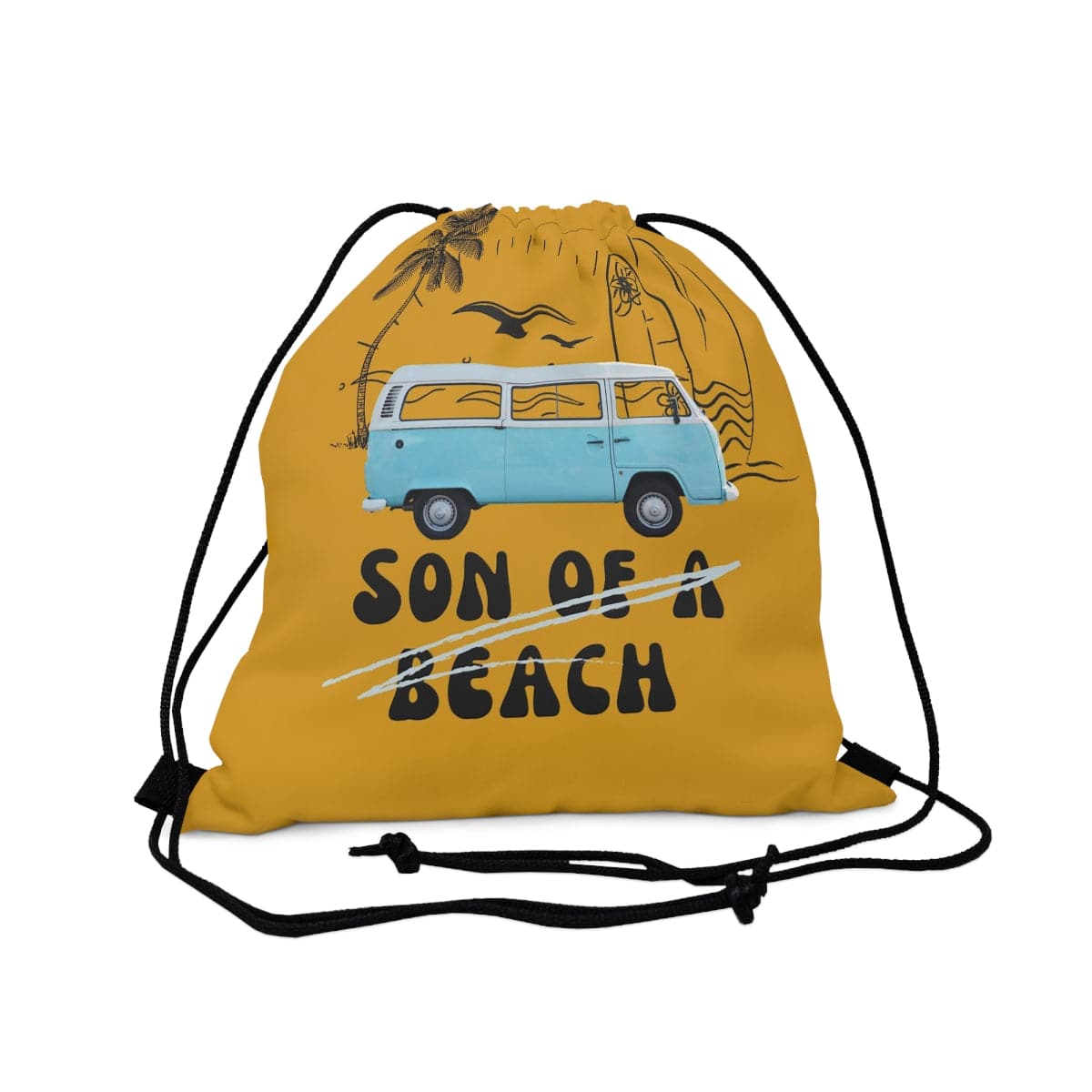 Son Of A Beach Drawstring Bag, Spacious Bag, Practical Backpack, Soft Sturdy Drawstring Backpack, Fun Gift for Birthday Holidays o - Brand63