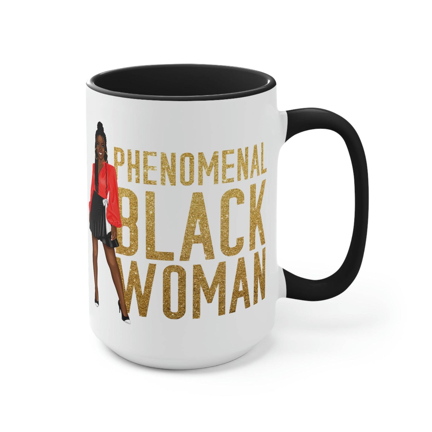 Celebrate Black History Month Mug , Black Pride and Daily Affirmations 15oz  Ceramic Coffee Mug  | Coffee Lovers | Tea Lover | Coffee Bar Decor - Brand63