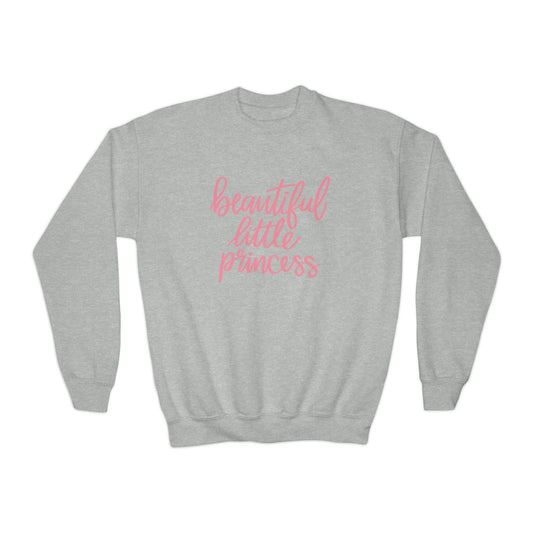 Beautiful Little Princess Youth Crewneck Sweatshirt - Brand63