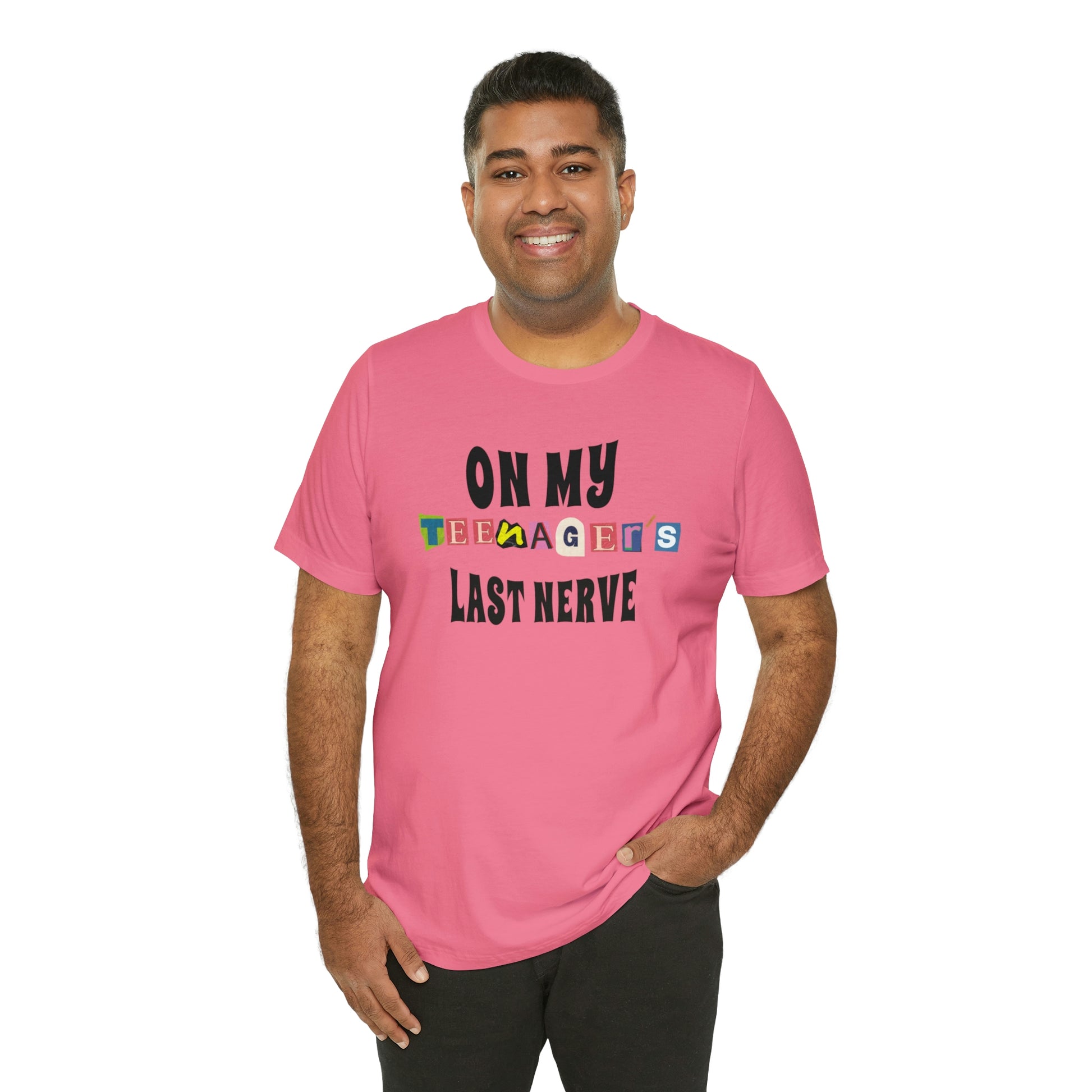 ON MY TEENAGER'S LAST NERVE - Funny Jersey Tee for Parents - Brand63