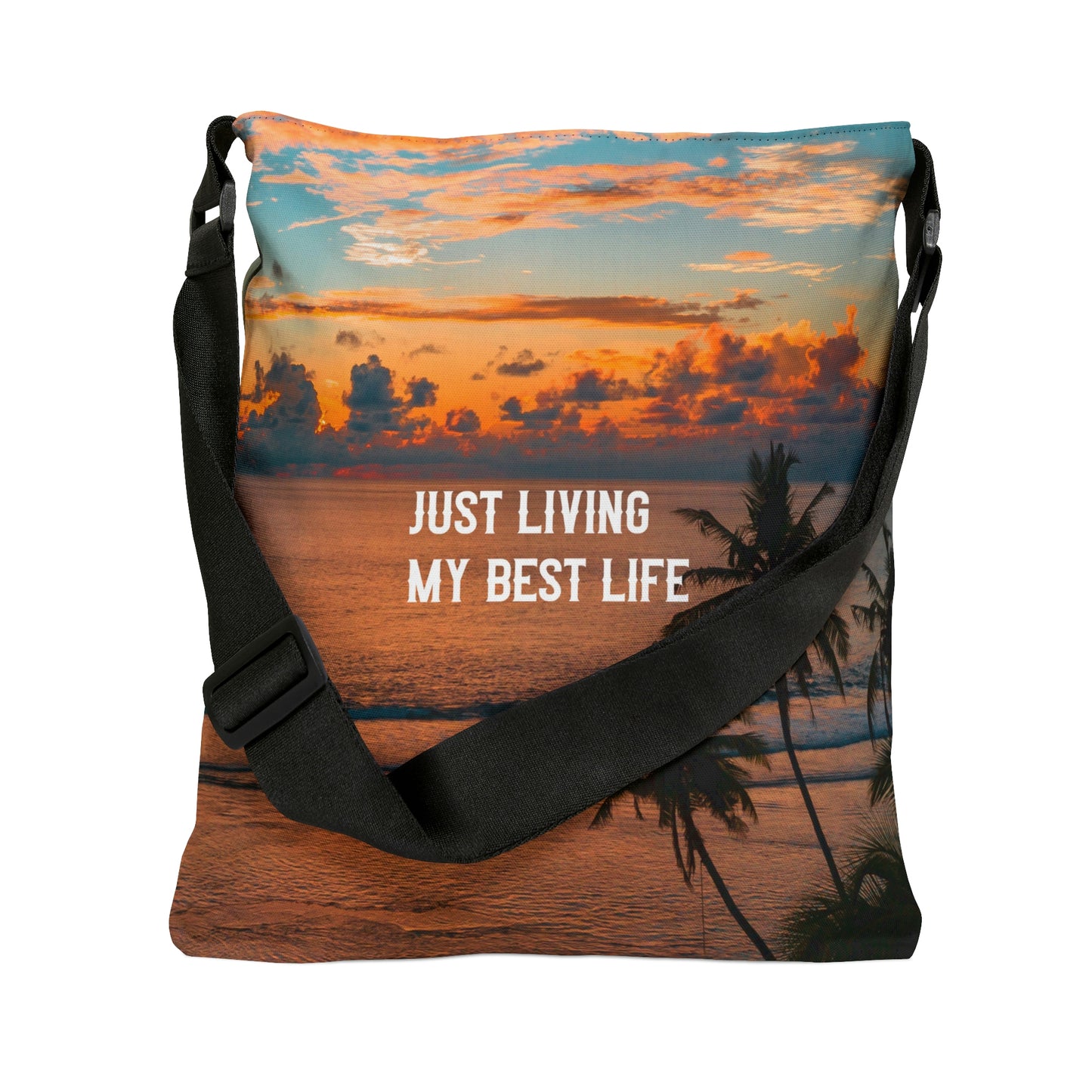 Living My Best Life Tote | Messenger Bag, Cross Body Bag, Beach Tote, Pool Tote, Brand63, Summer Sale, Free Shipping